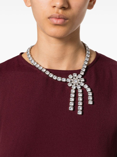 Jil Sander crystal-embellished necklace outlook