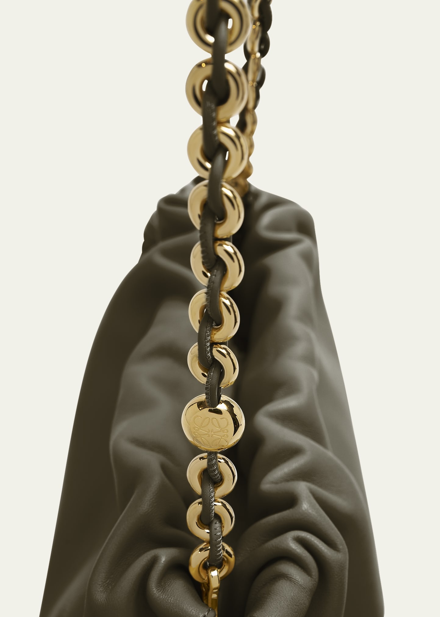 Flamenco Small Crossbody Bag in Napa Leather with Detachable Chain - 5