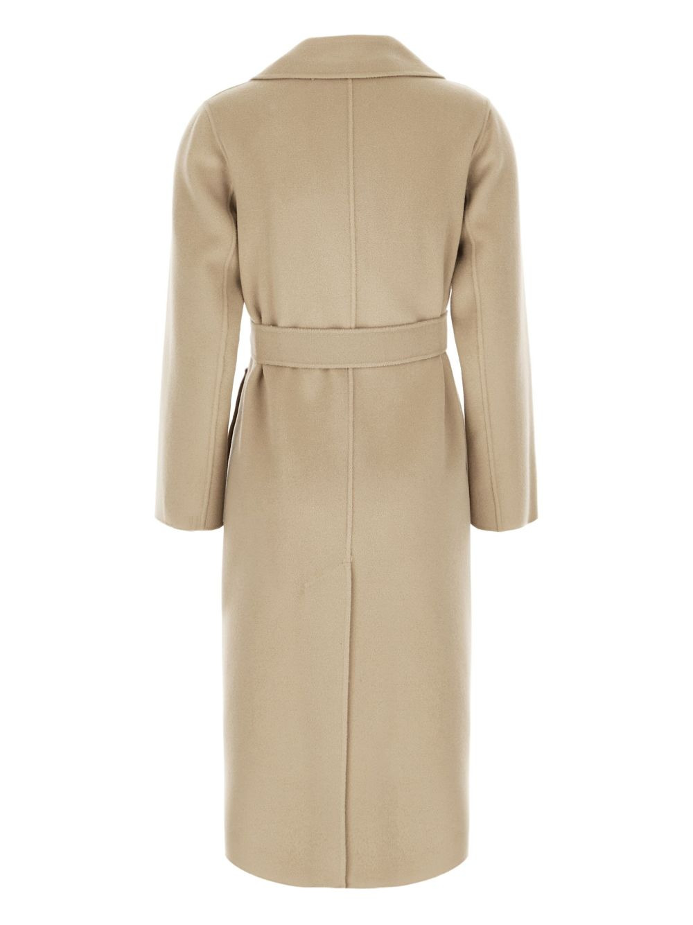 belted double-breasted coat - 2