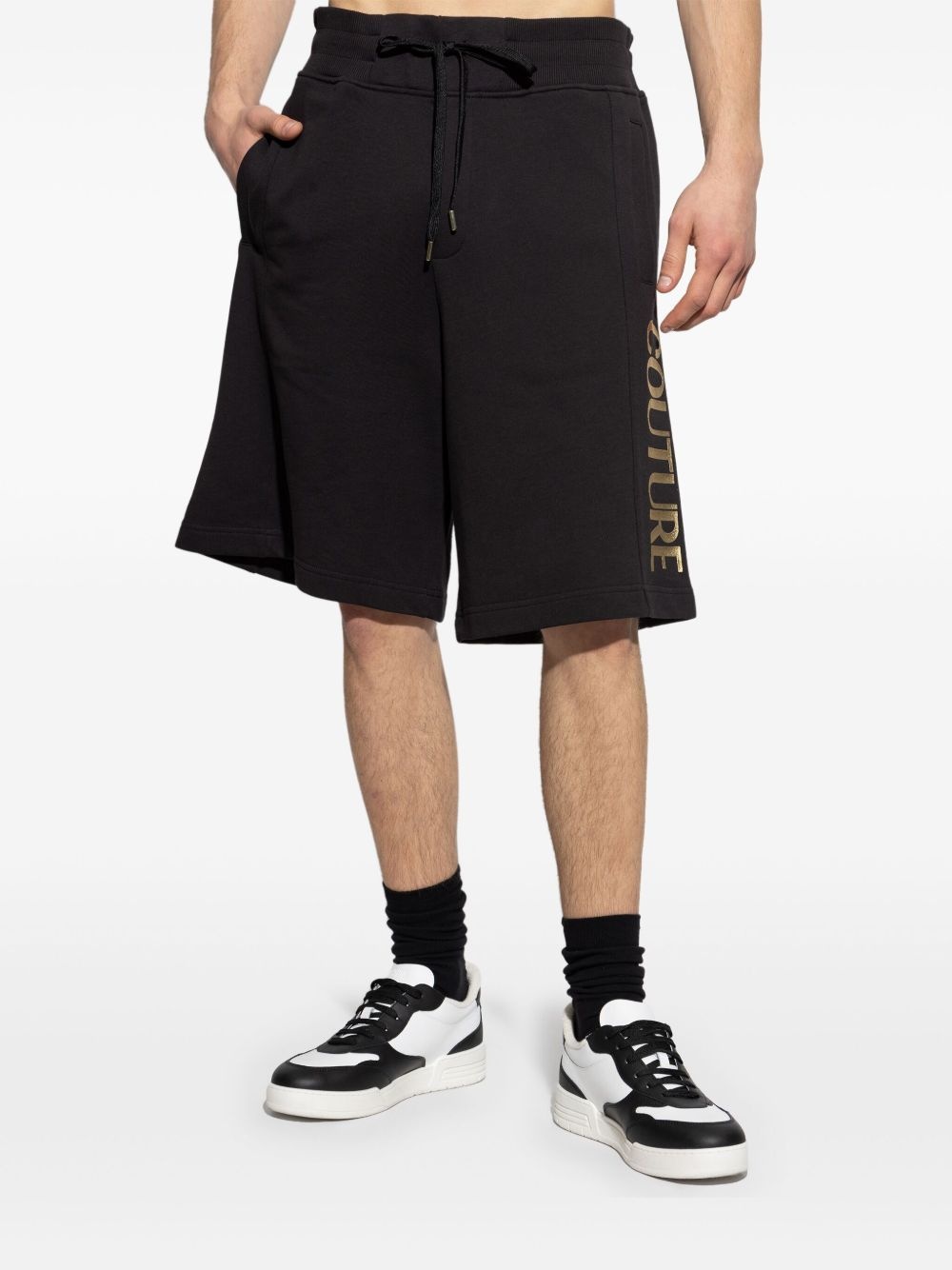 logo-print shorts - 3