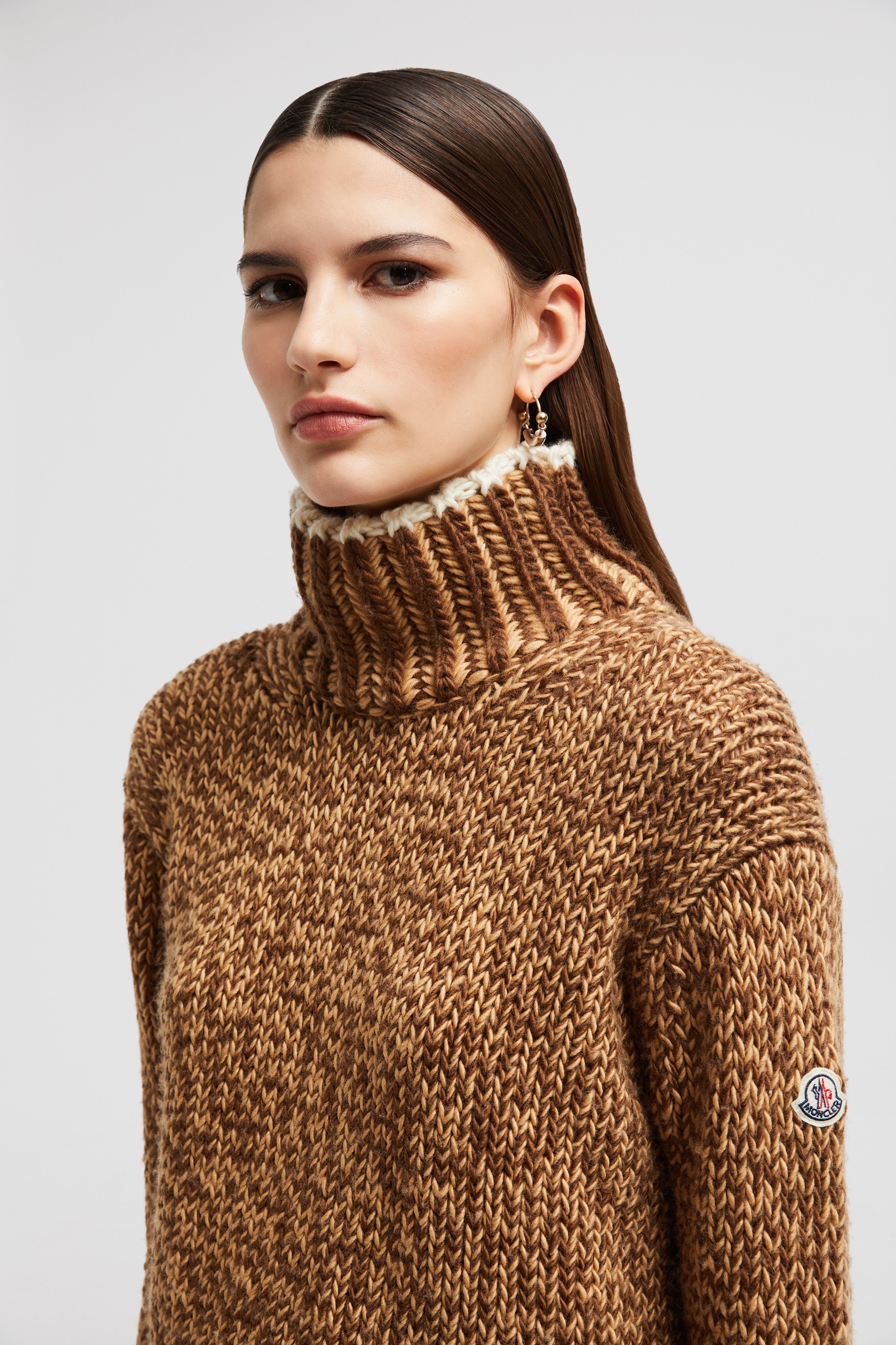 Wool Blend Turtleneck Sweater - 4