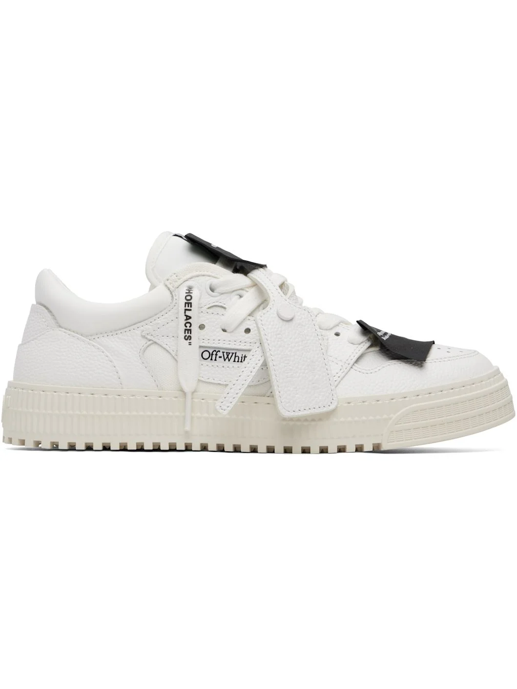 White 3.0 Court Low Top Sneakers - 1