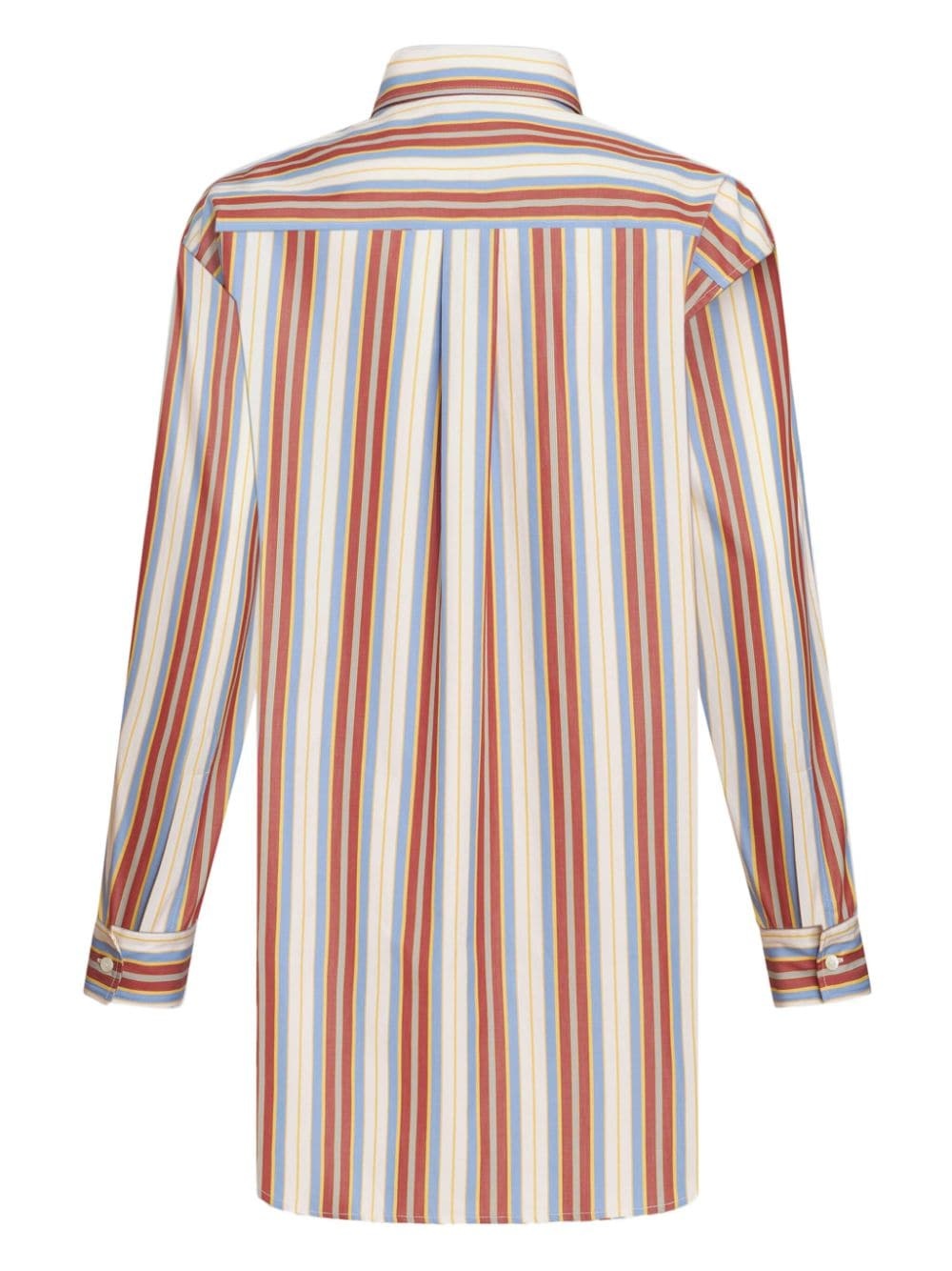 vertical-stripe cotton shirt - 6