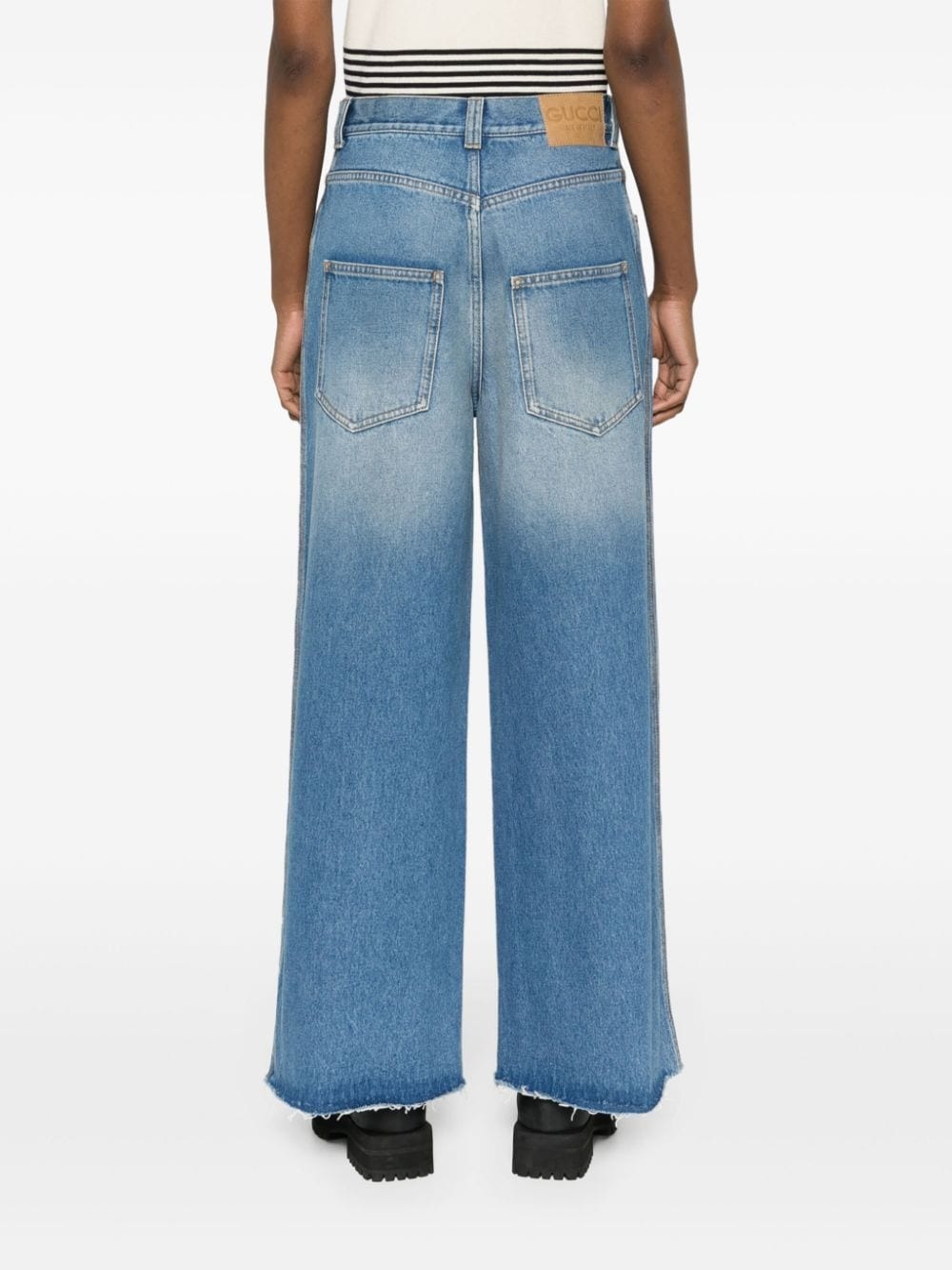 wide-leg jeans - 4