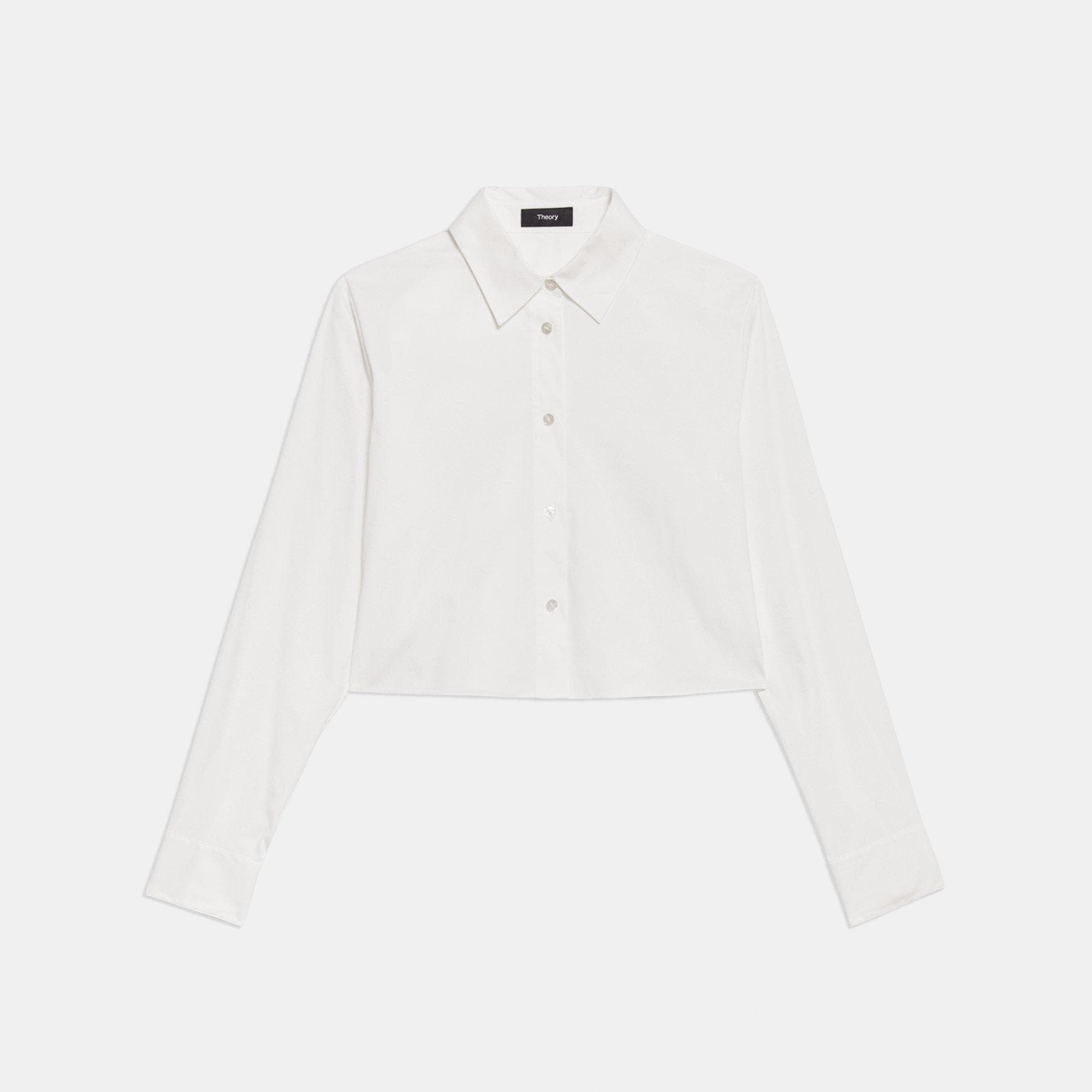 Cropped Shirt in Good Cotton - 1