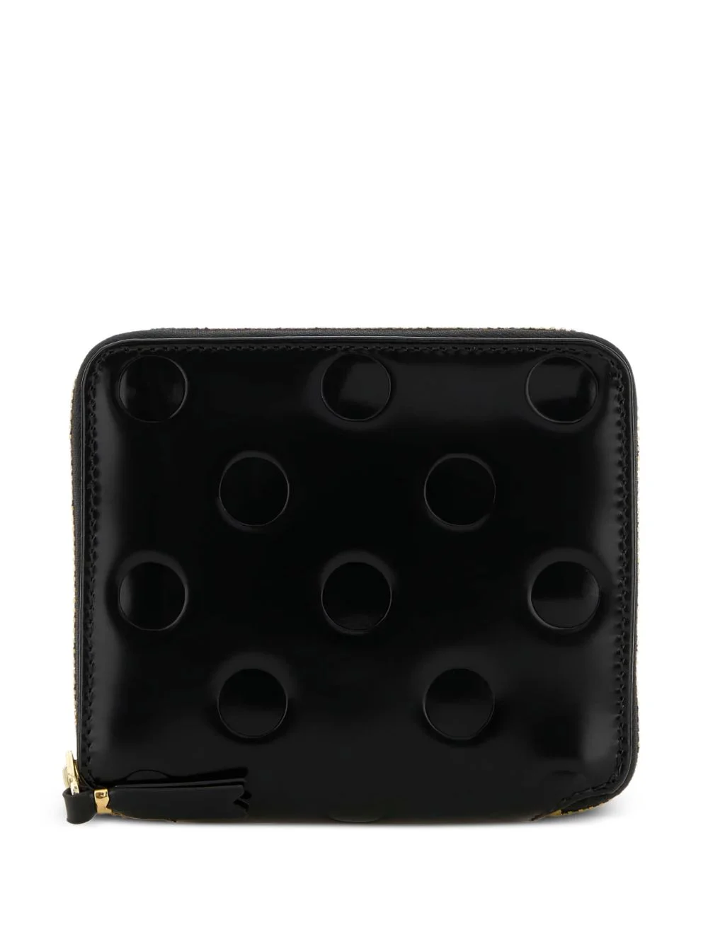 polka dot leather wallet - 1