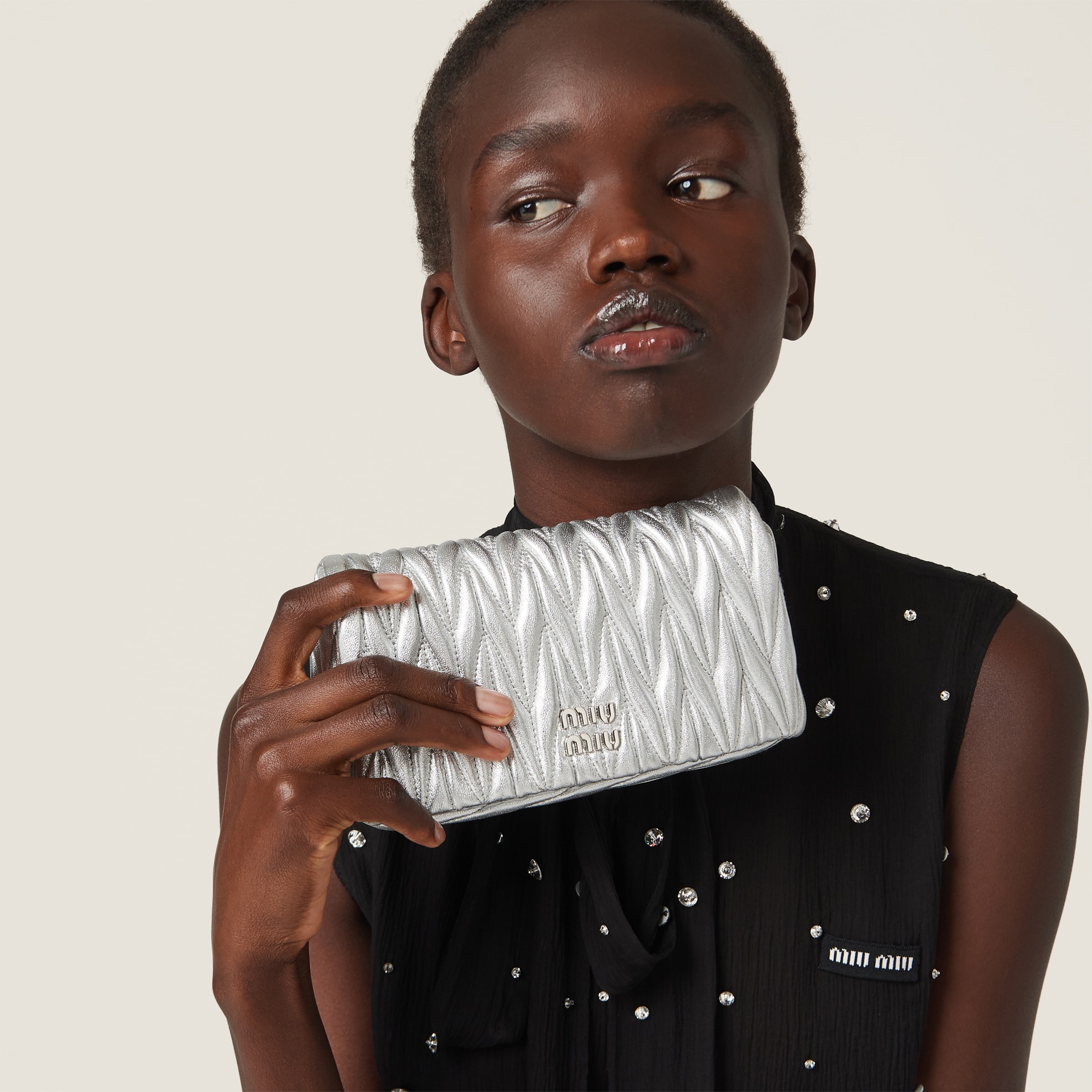 Matelassé nappa leather mini-bag - 2