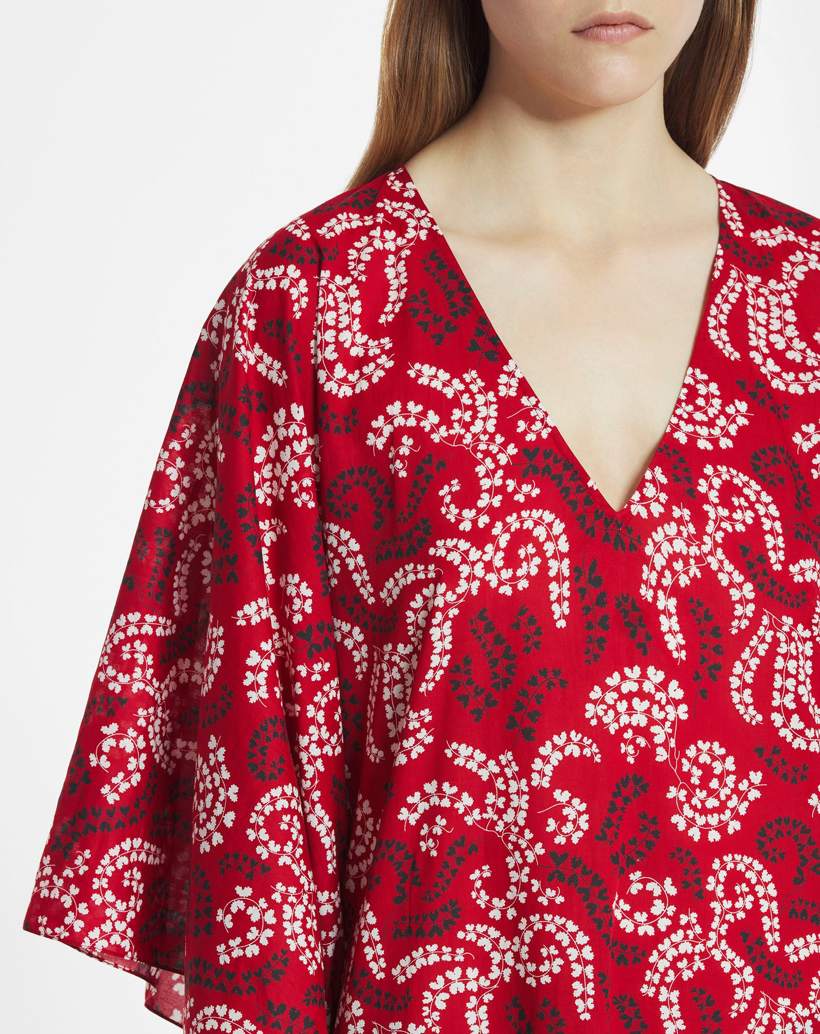 PRINTED COTTON VOILE CAFTAN - 4
