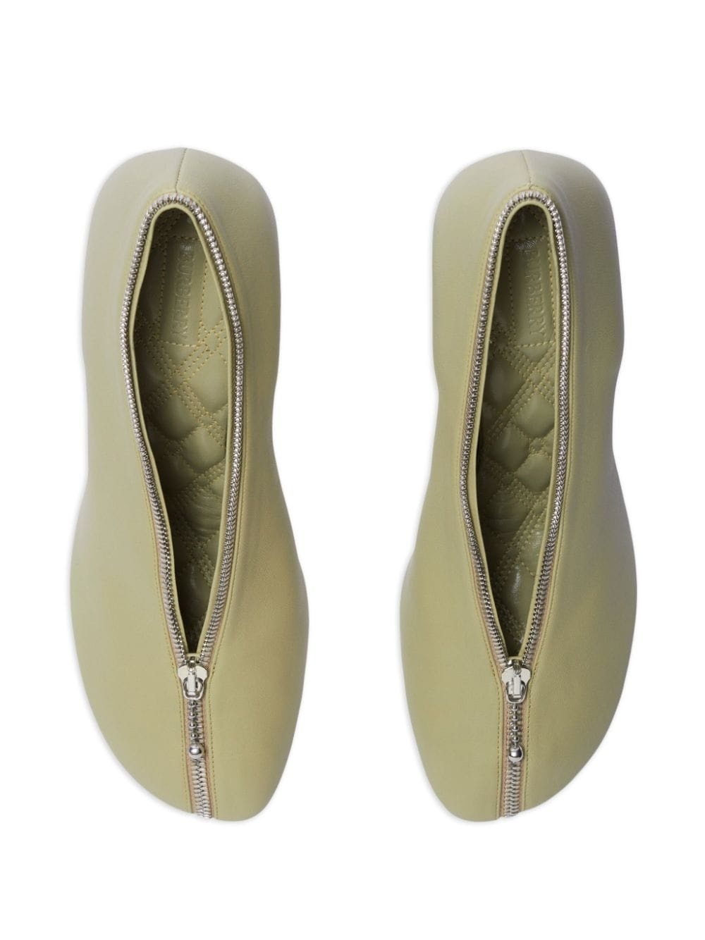Baby Zip 100mm leather pumps - 4