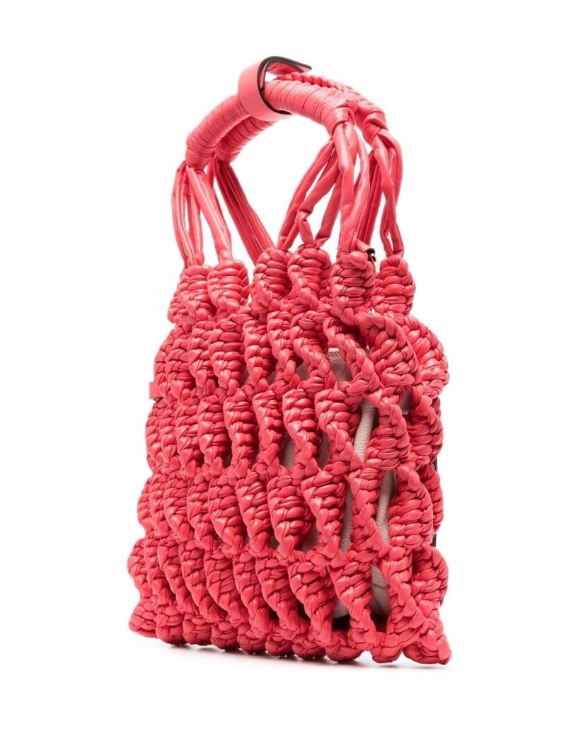 small interwoven tote bag - 3