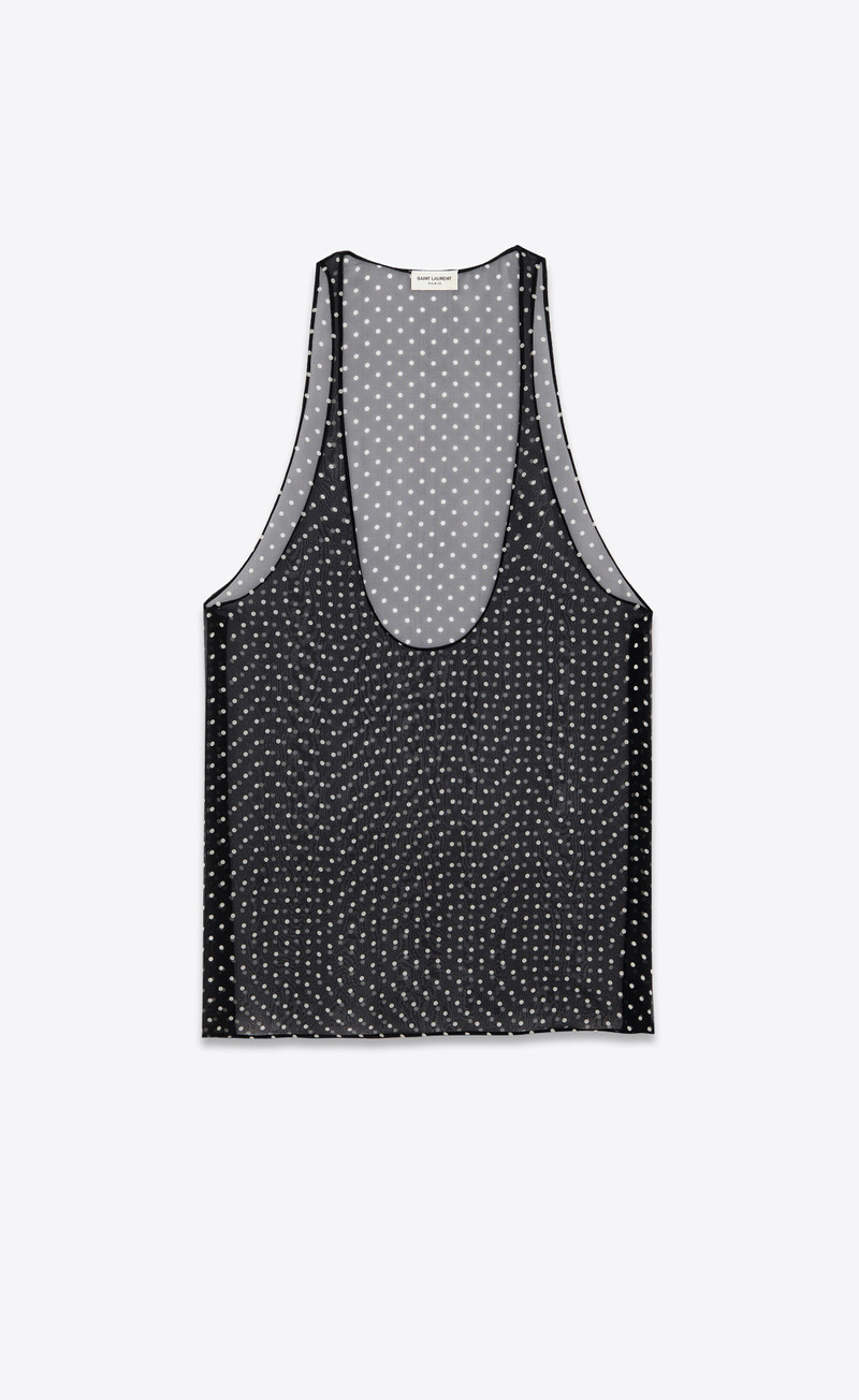 tank top in dotted silk muslin 1