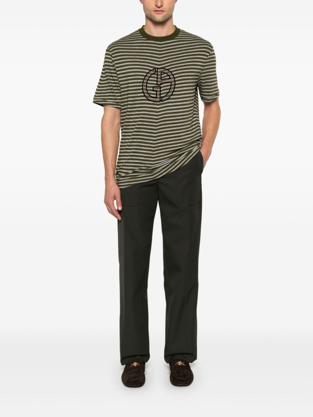 flocked-logo T-shirt - 2