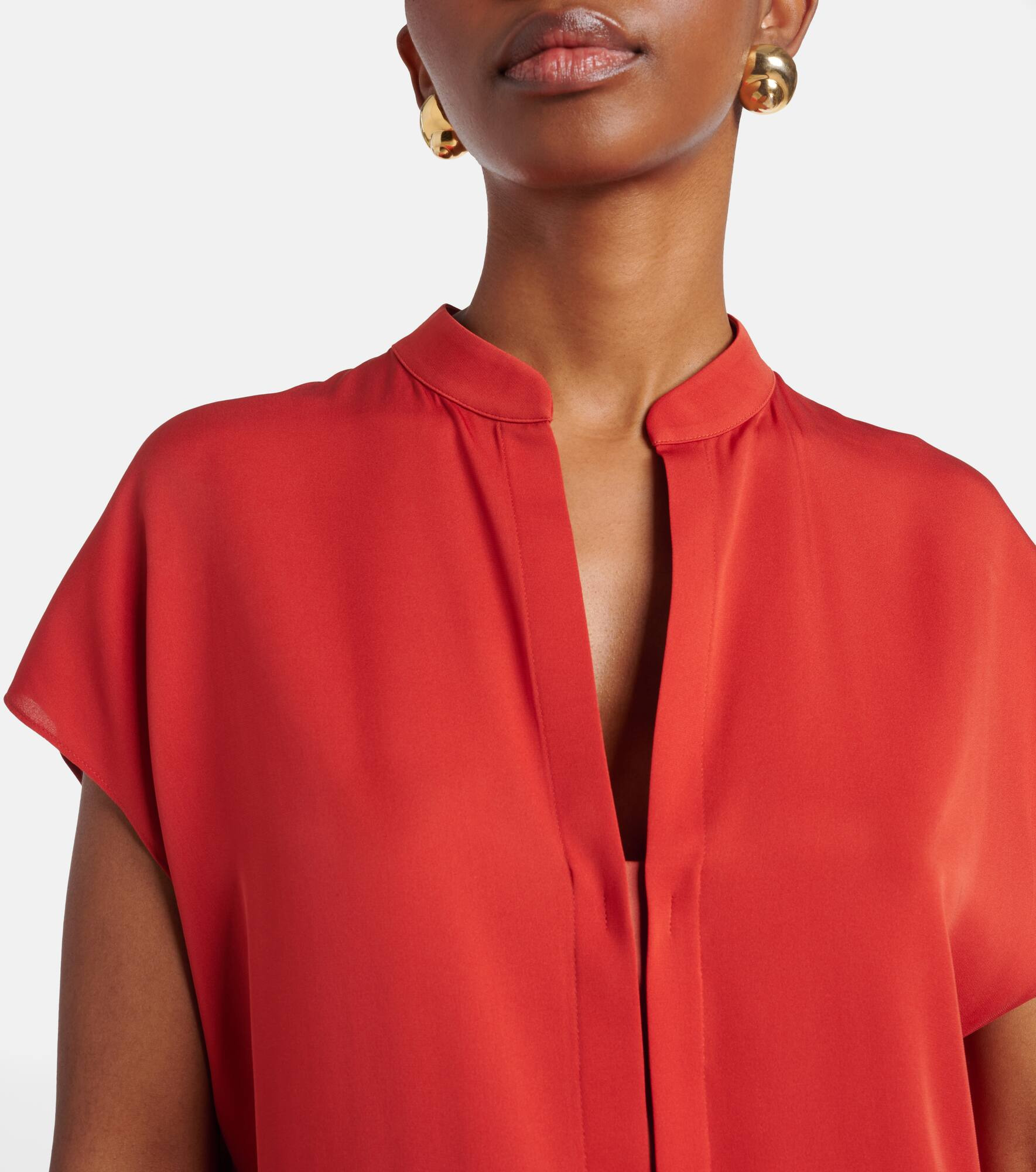 Silk-blend blouse - 4