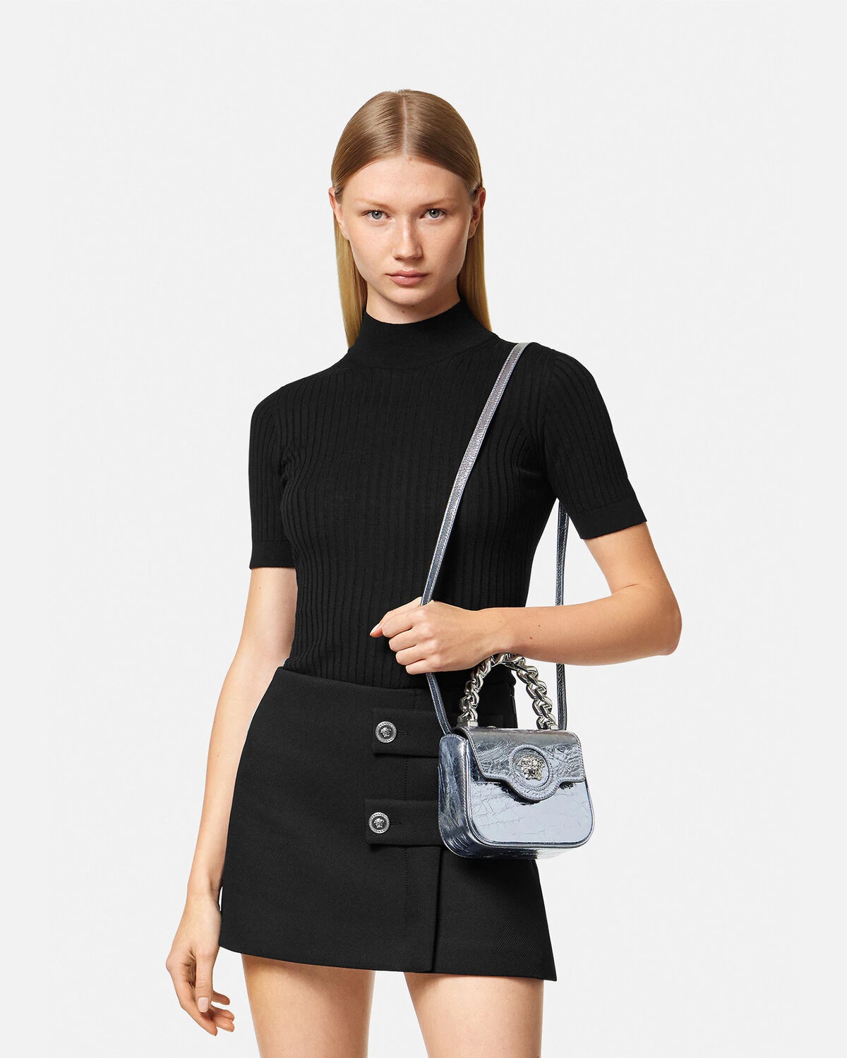 La Medusa Metallic Mini Bag - 7