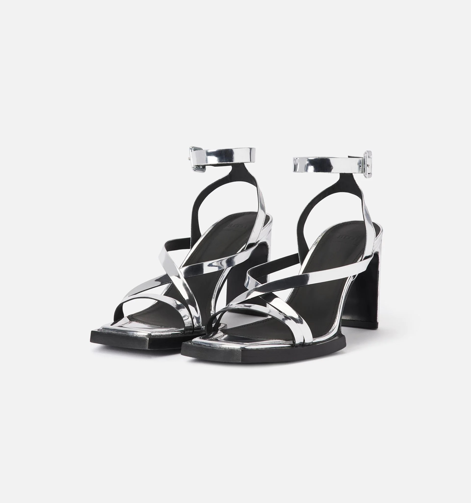 Multi Straps Heeled Sandals - 5