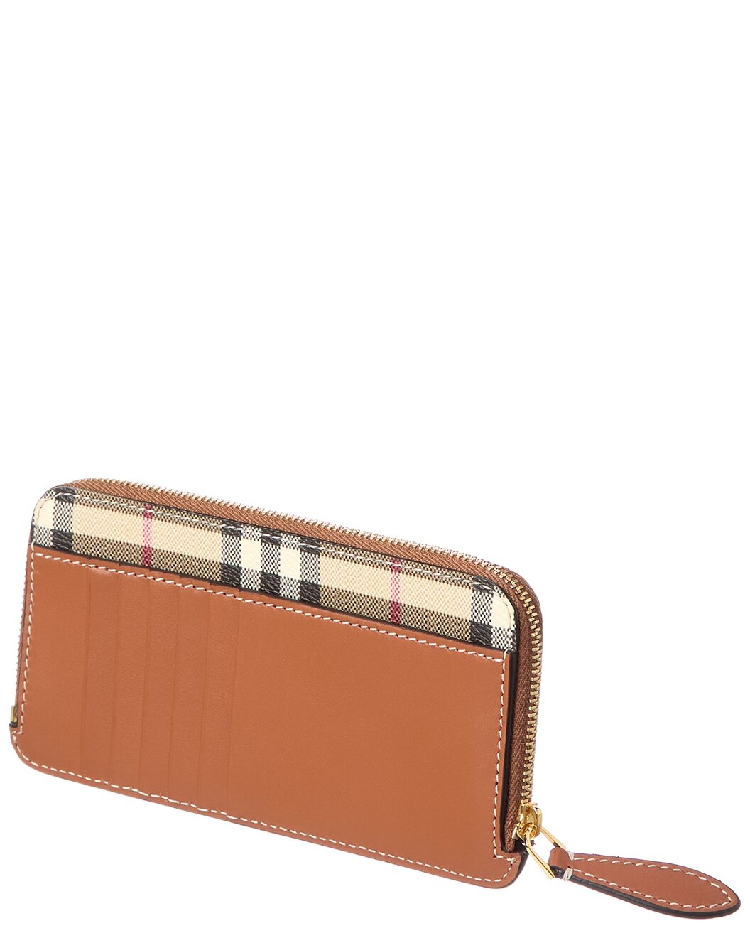 Burberry Check E-Canvas & Leather Card Case - 2