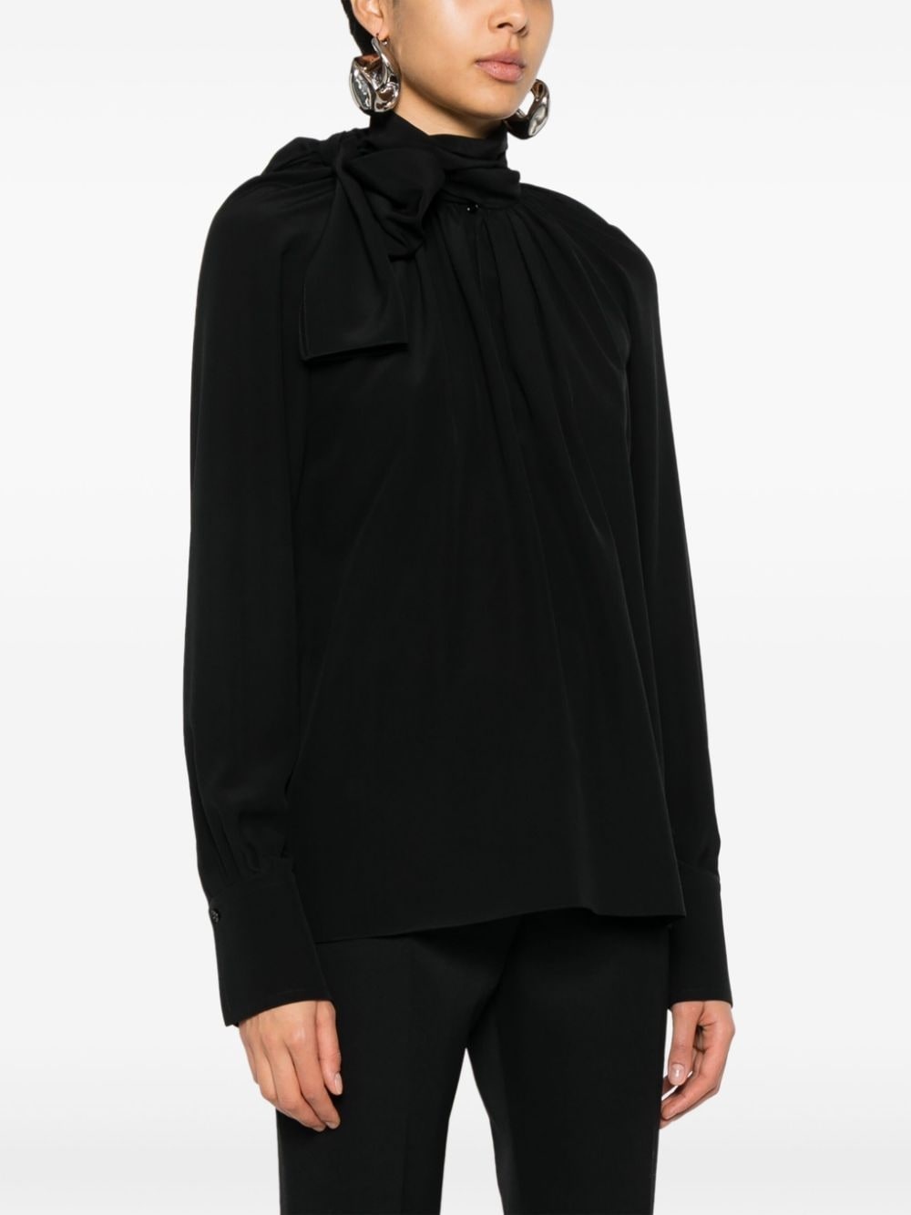 4G silk crepe blouse - 3