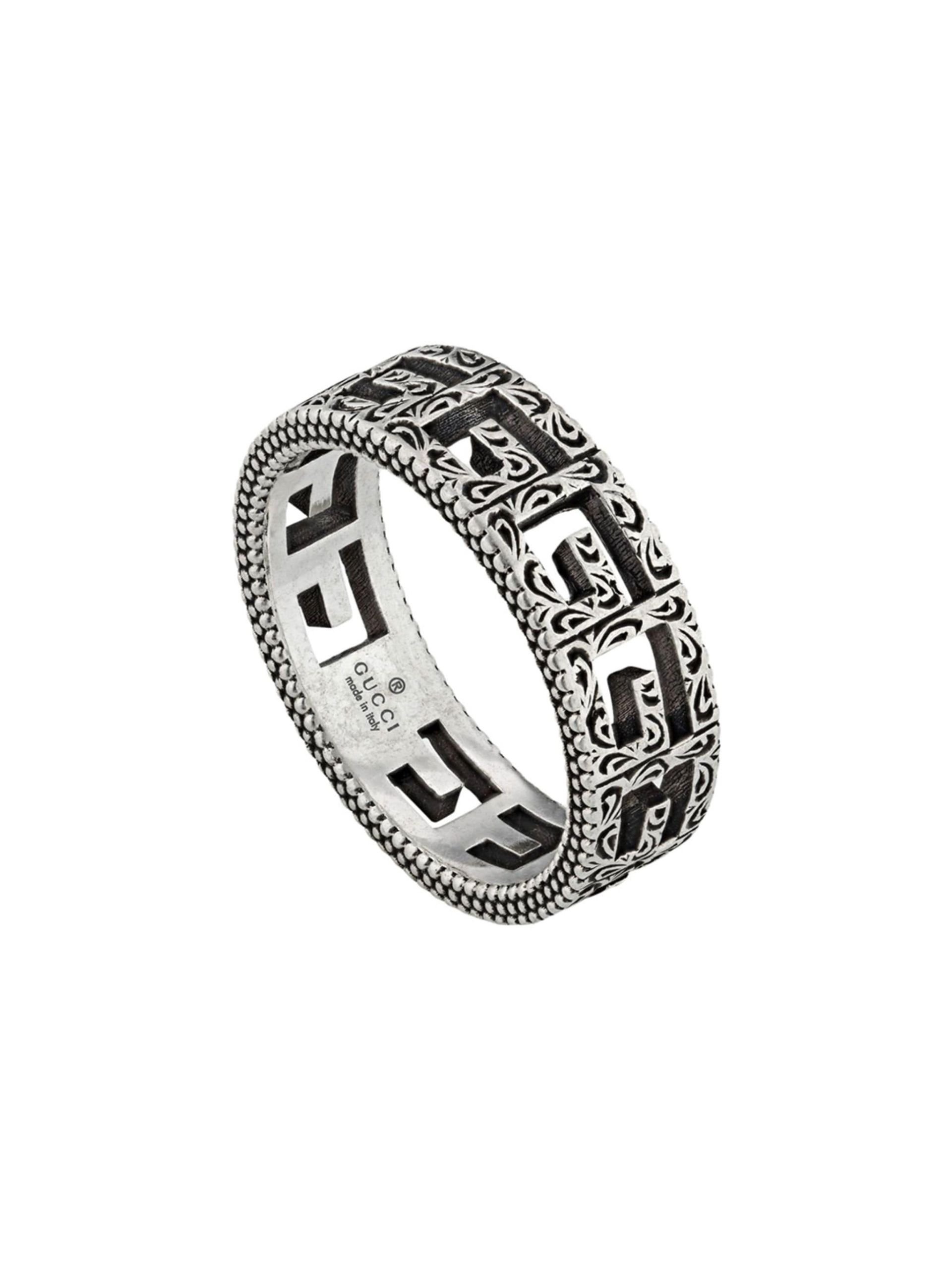 Silver ring with Square G - 1