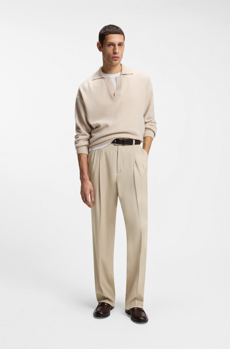 BOSS OVERSIZED-FIT TROUSERS IN TWILL outlook