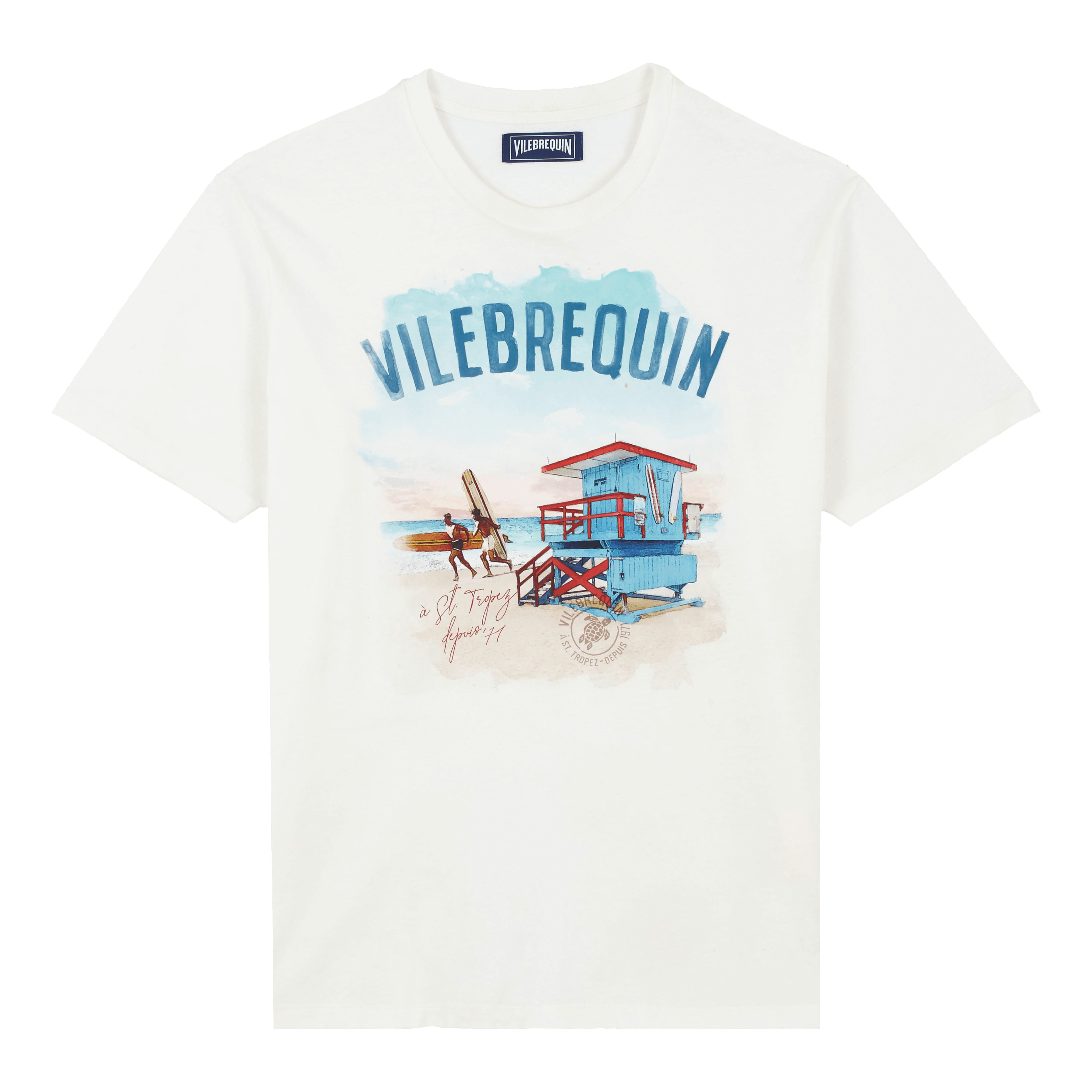 Cotton Men T-shirt Malibu Lifeguard - 1