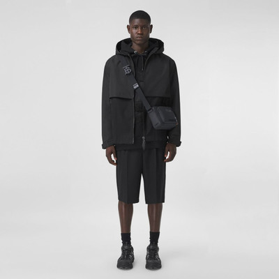 Burberry Panelled Cotton Gabardine Hooded Jacket outlook