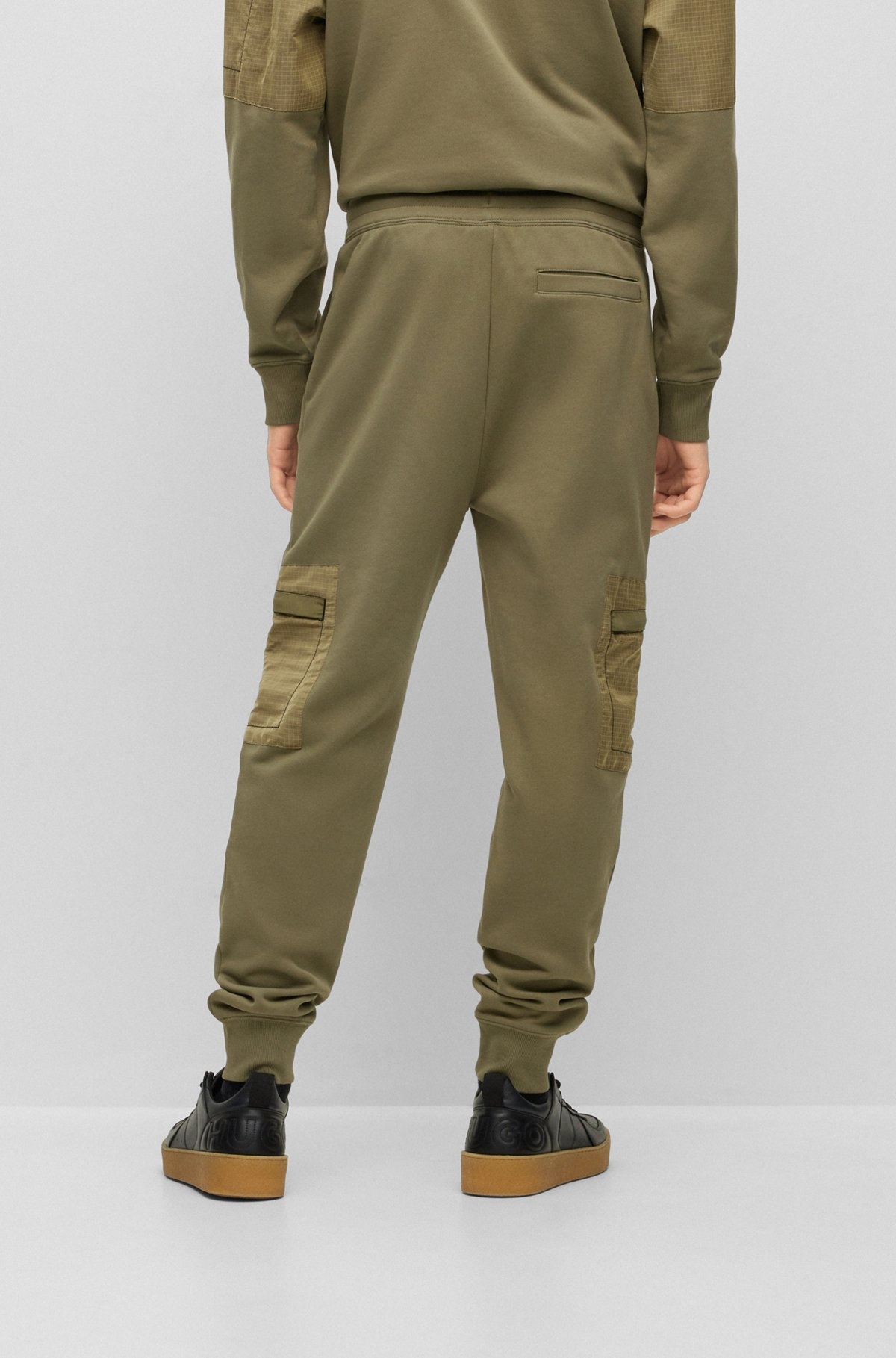 RELAXED-FIT TRACKSUIT BOTTOMS WITH CARGO POCKETS - 5
