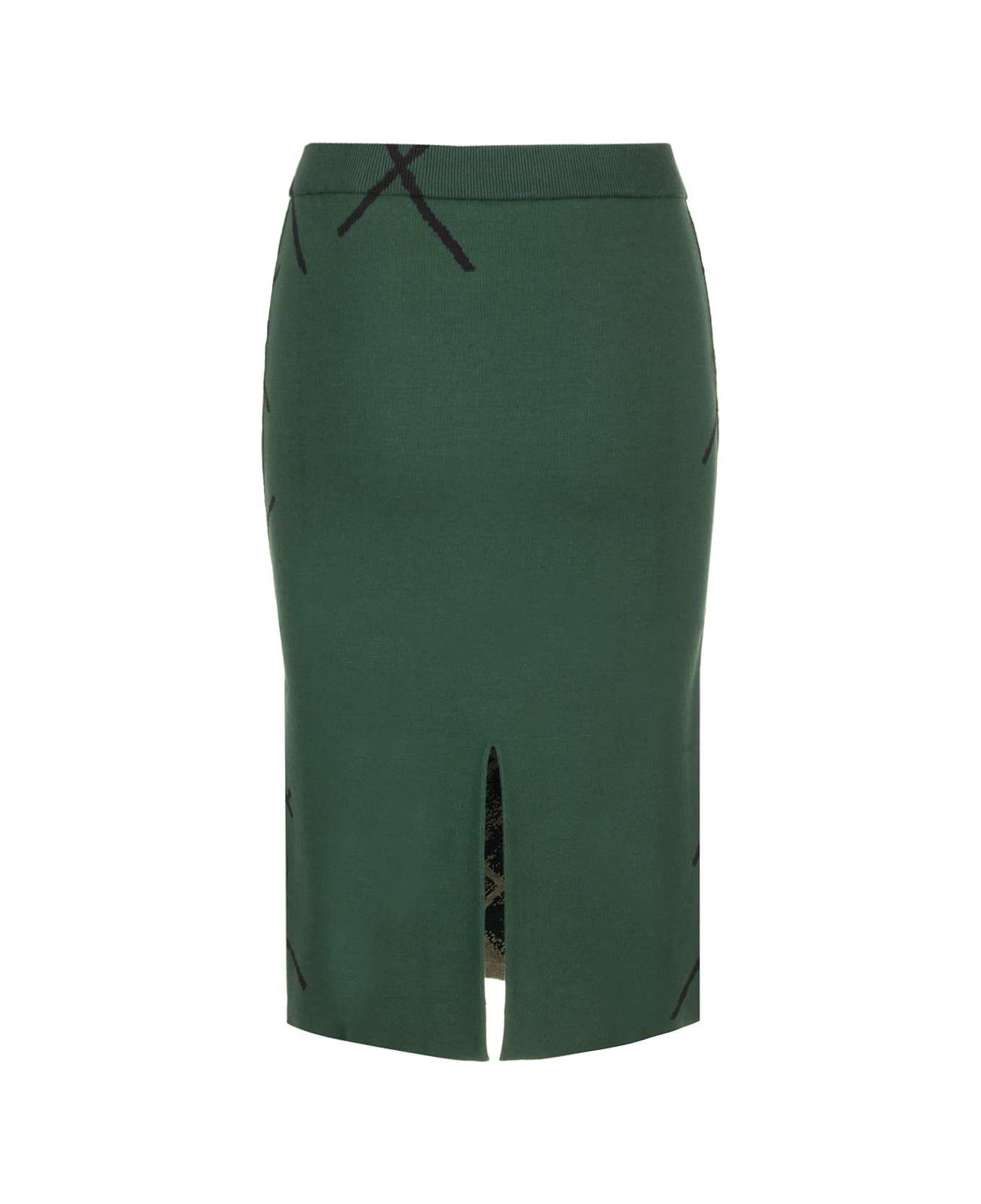Burberry Argyle Pattern Skirt | italist | REVERSIBLE