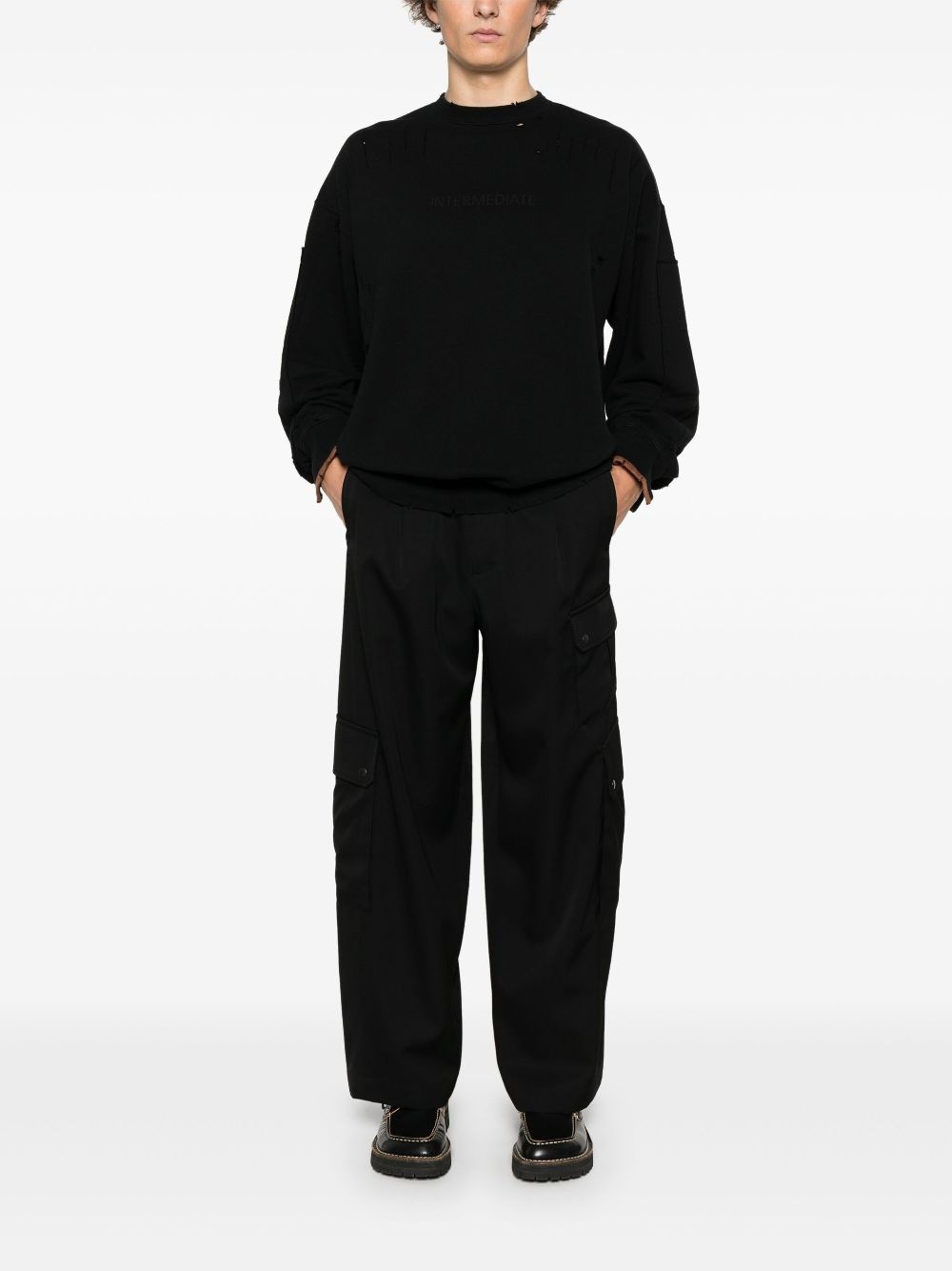 wide-leg cargo pants - 2
