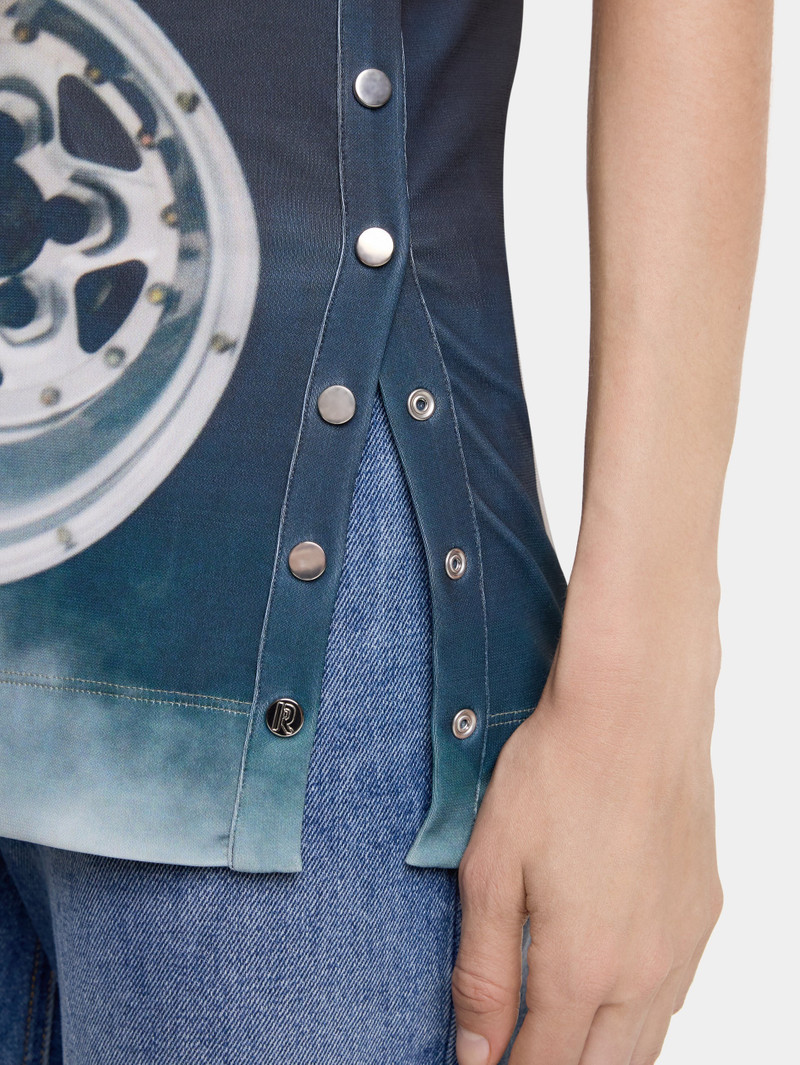SLEEVELESS TOP "FAST CARS" IN JERSEY 4