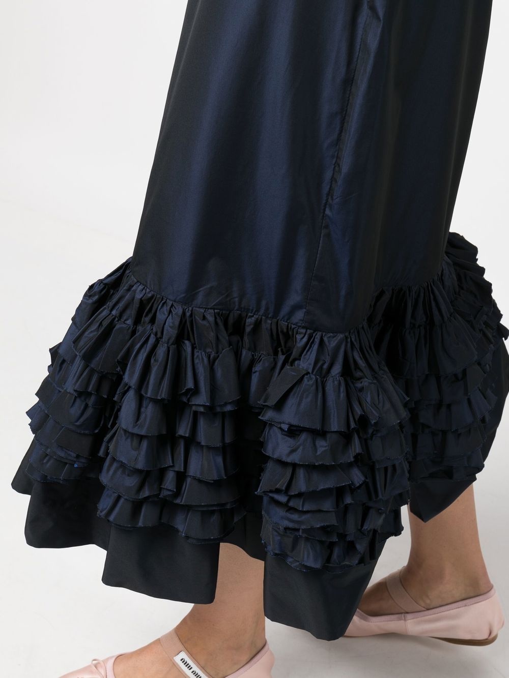 ruffle-detail peplum skirt - 5