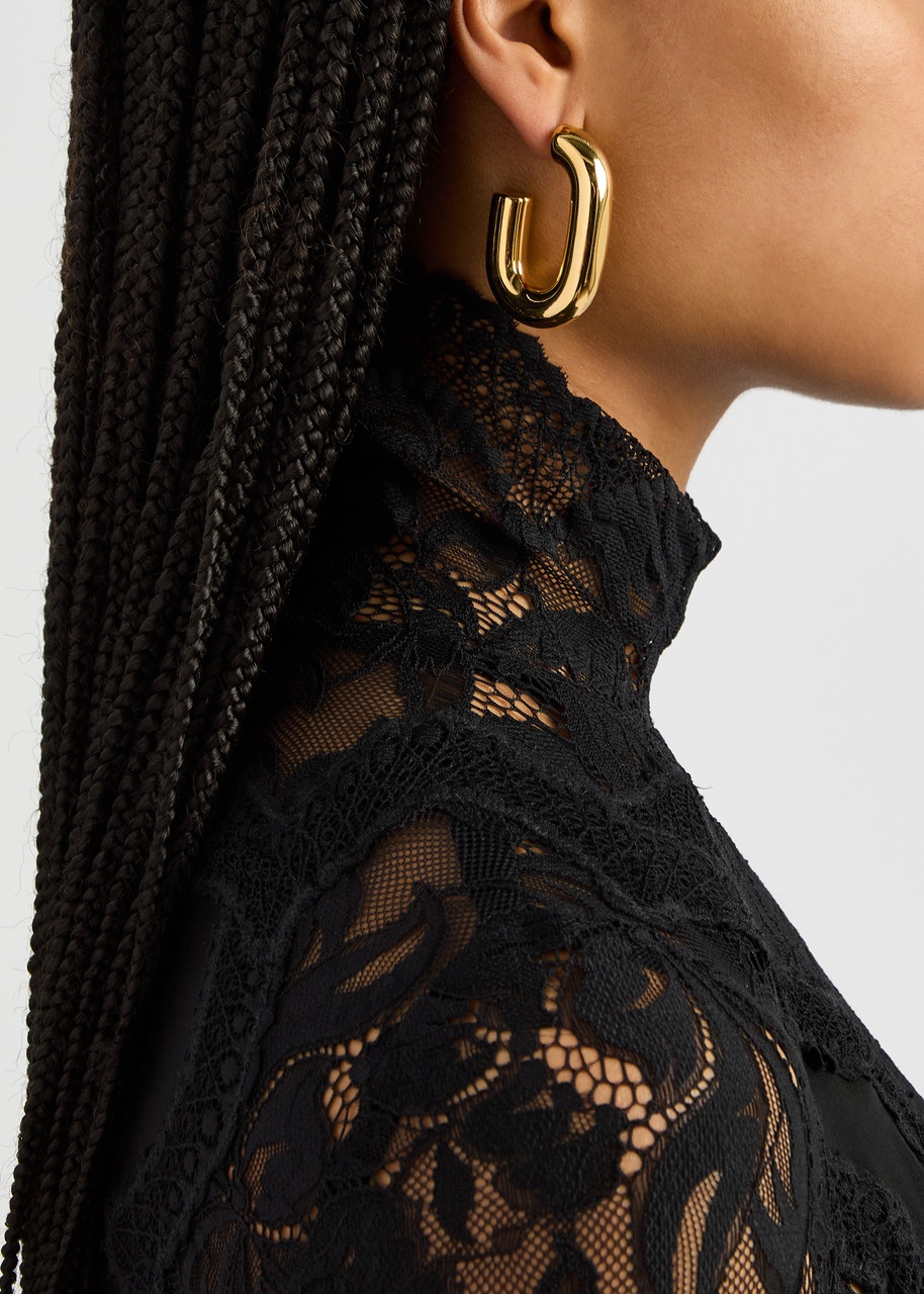 Rabanne XL Link Hoop Earrings - 2