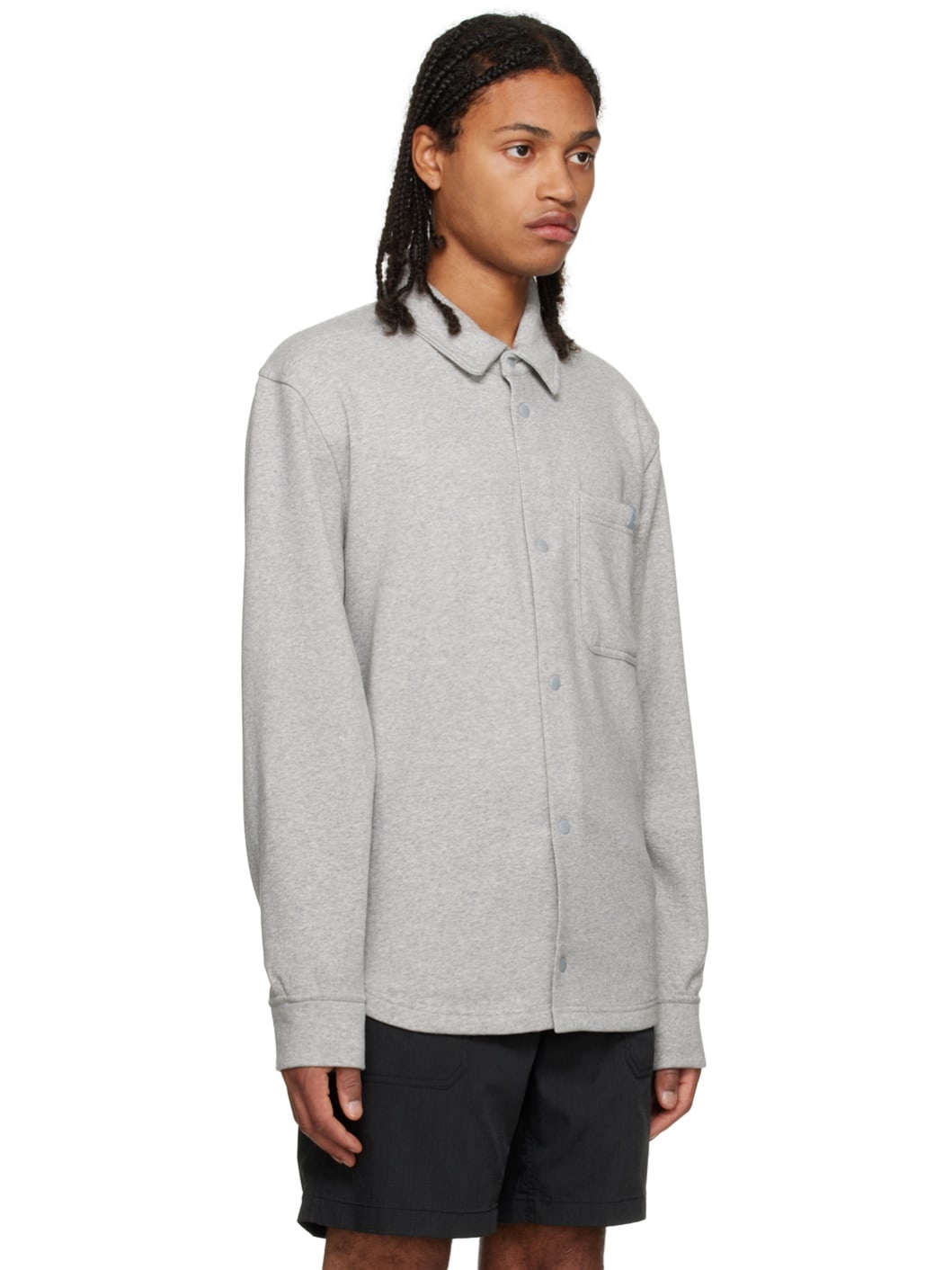 Gray Patch Pocket Shirt - 2