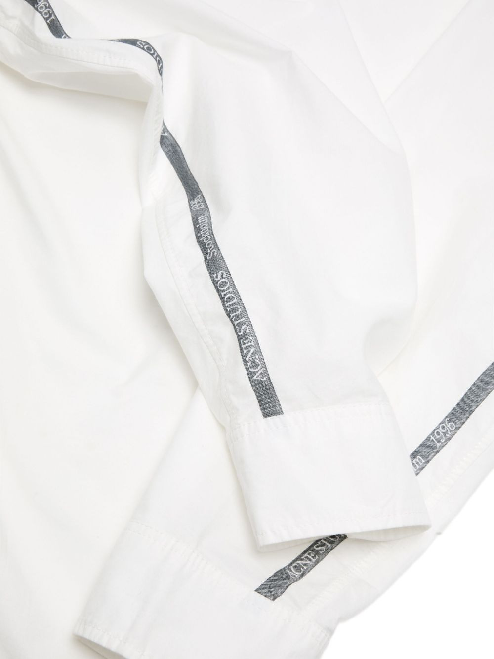 logo-detail cotton shirt - 5