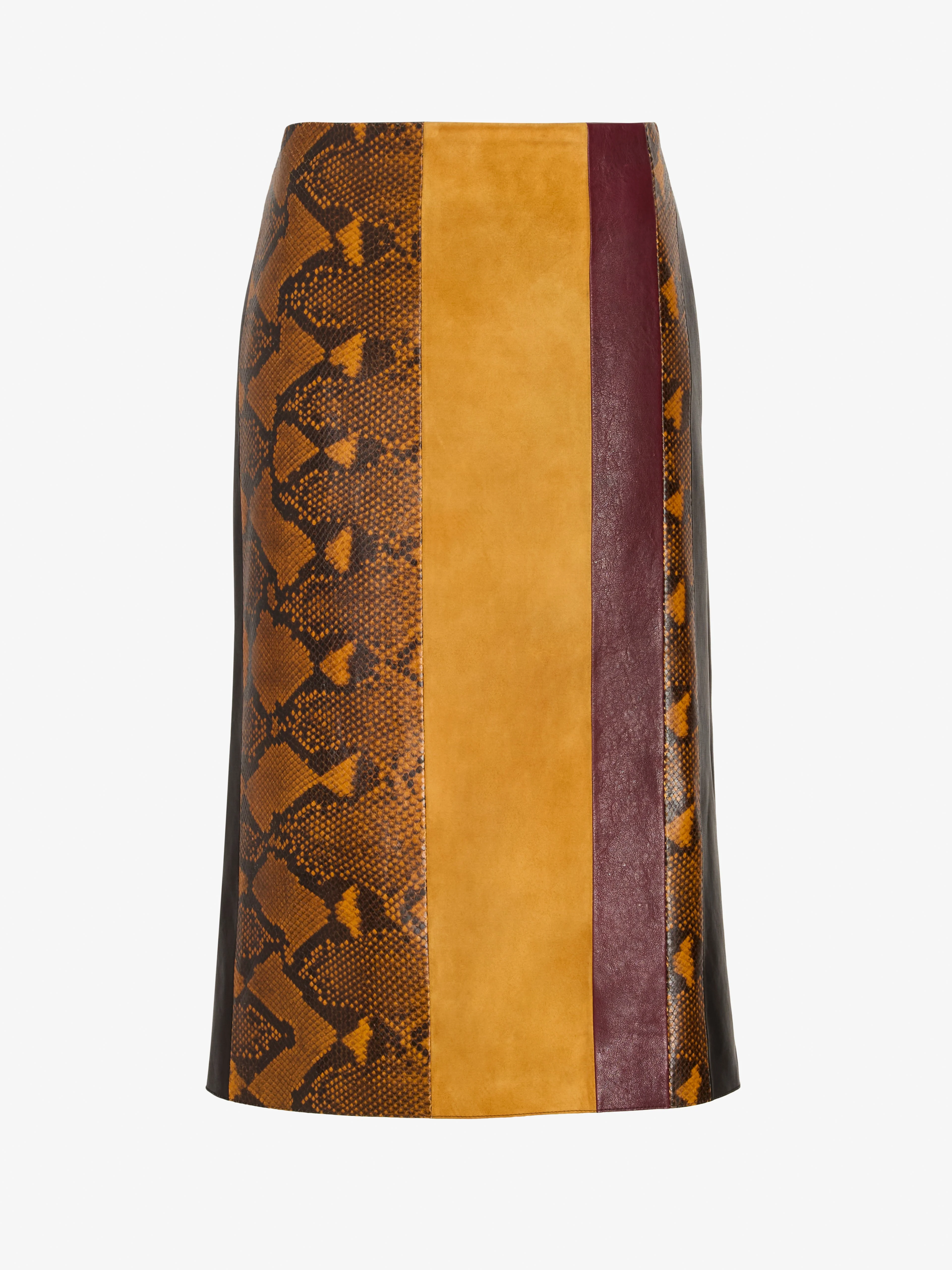 Sirine Skirt in Pieced Leather - 1