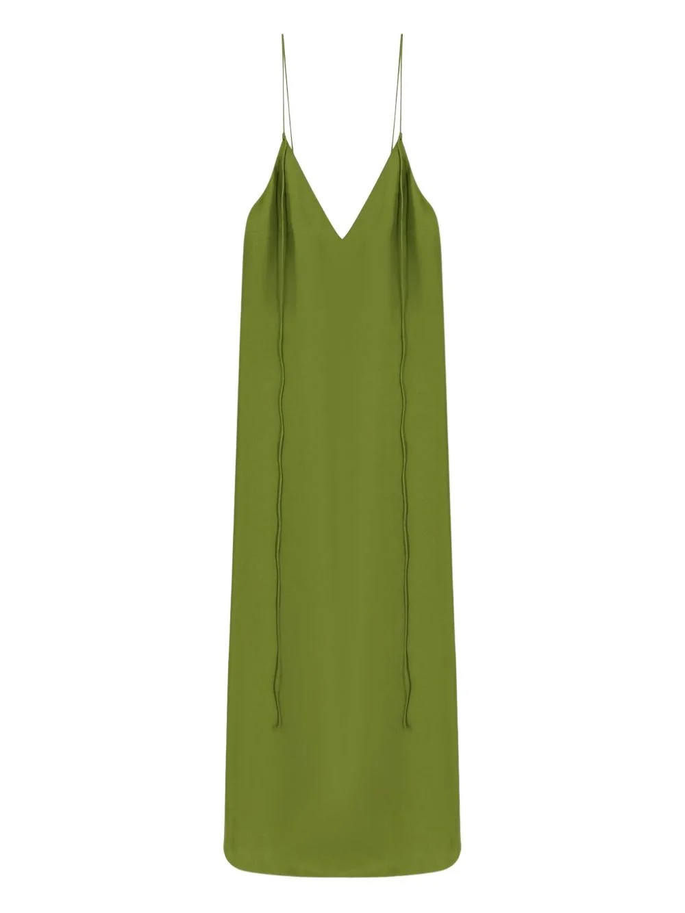 open-back silk dress - 1