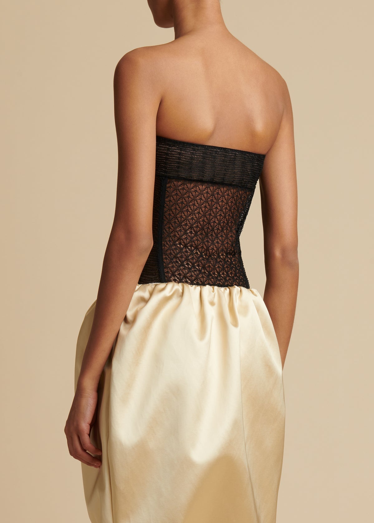 Lori strapless stretch-lace bustier top - 5