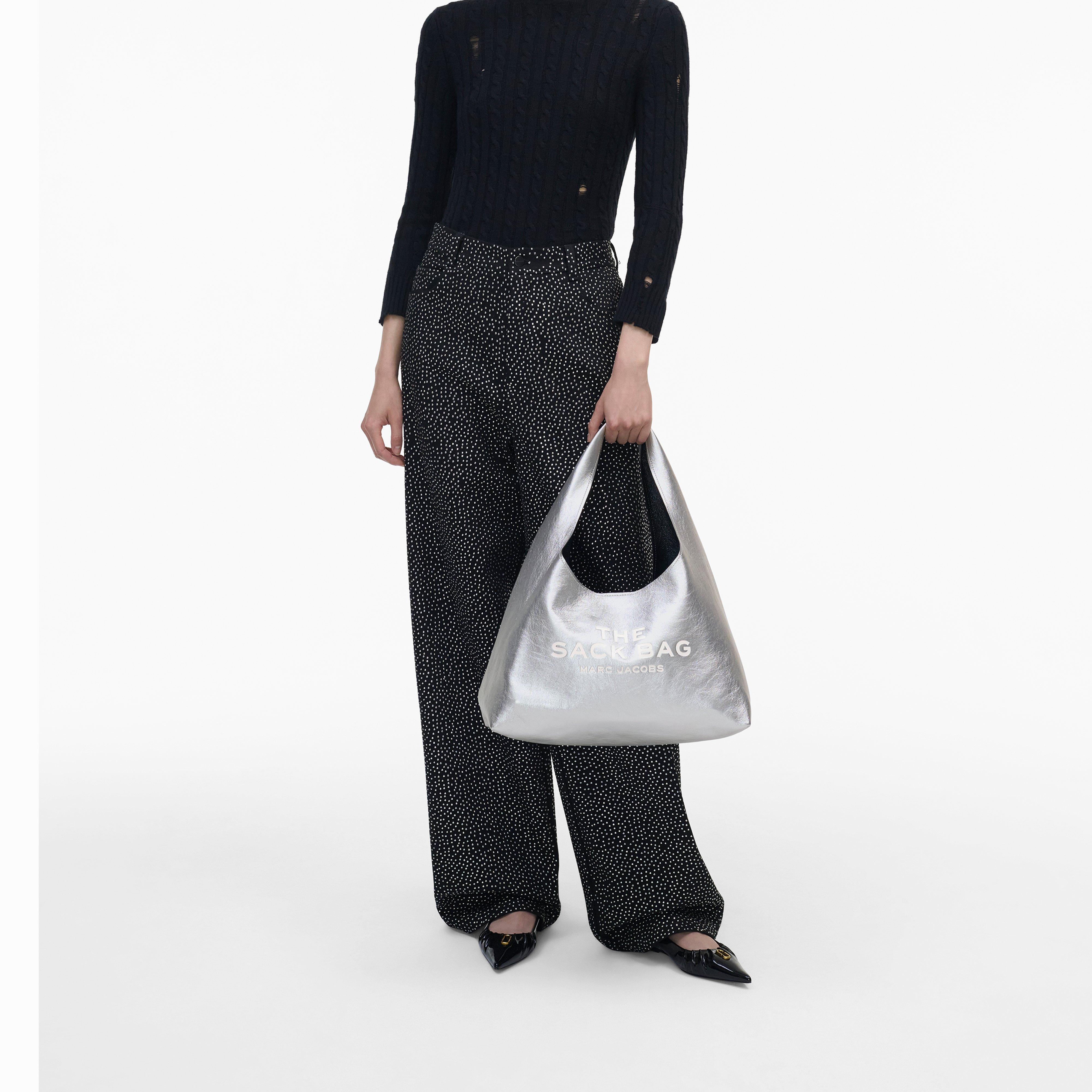 THE METALLIC LEATHER SACK BAG - 7