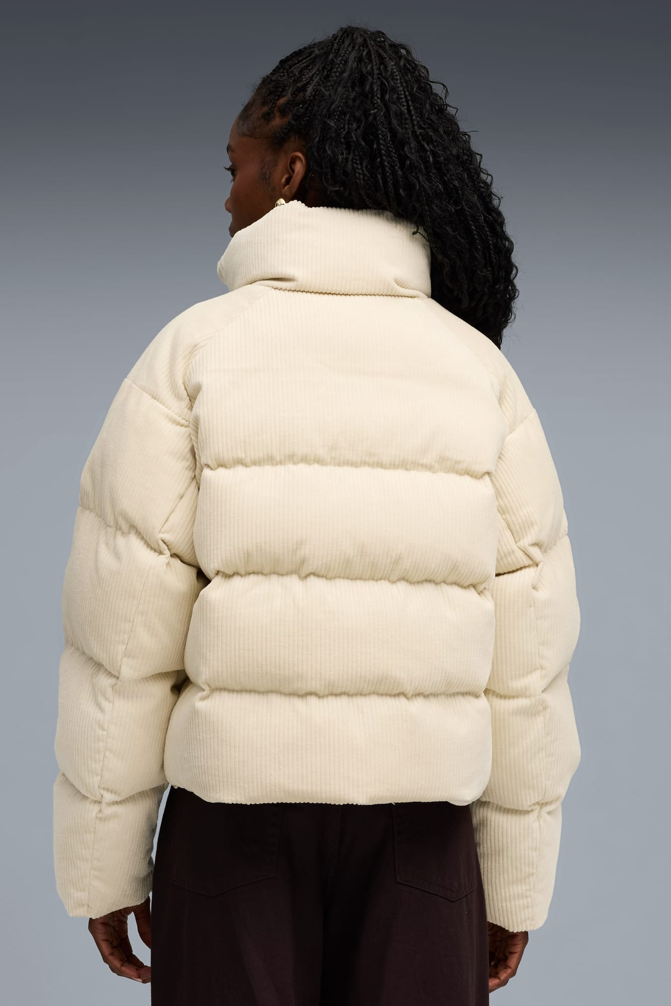Corduroy Puffer Jacket Women - 6