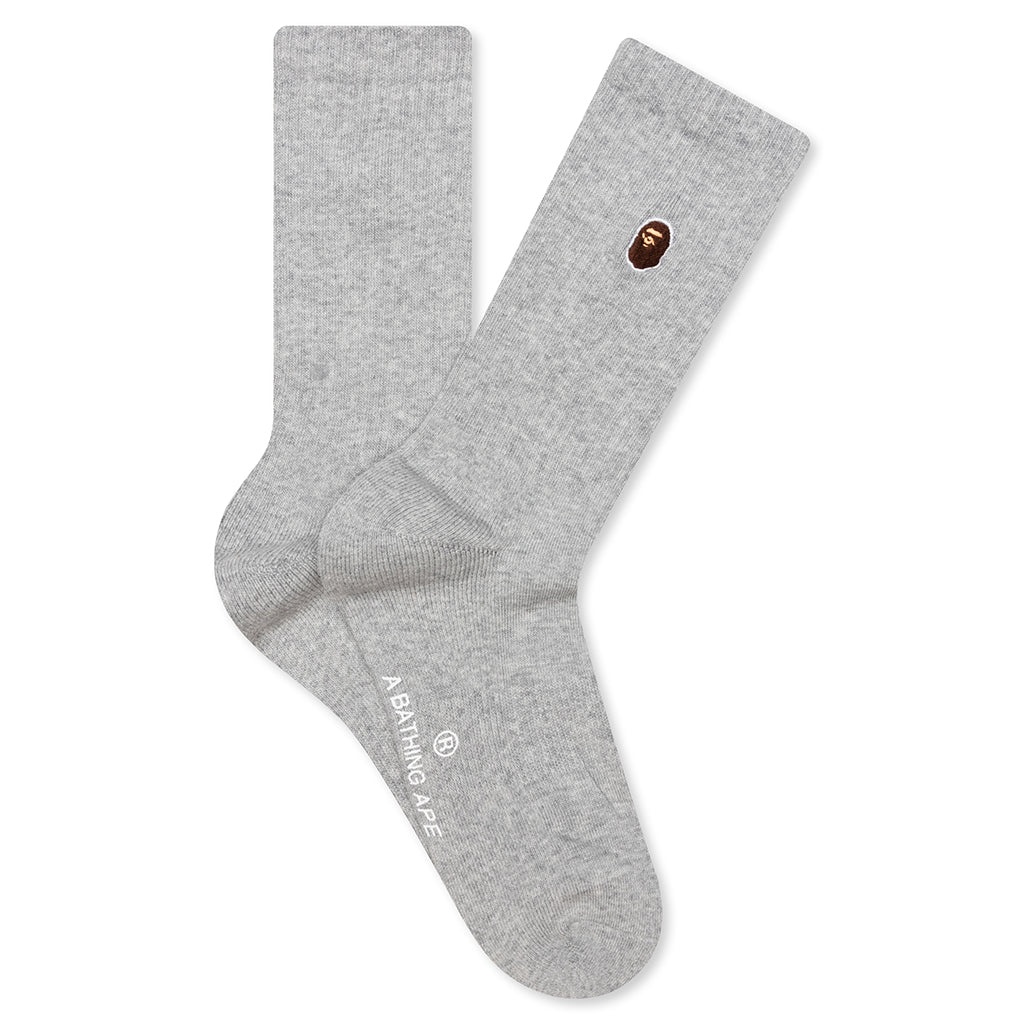 ONE POINT SOCKS - GRAY - 1