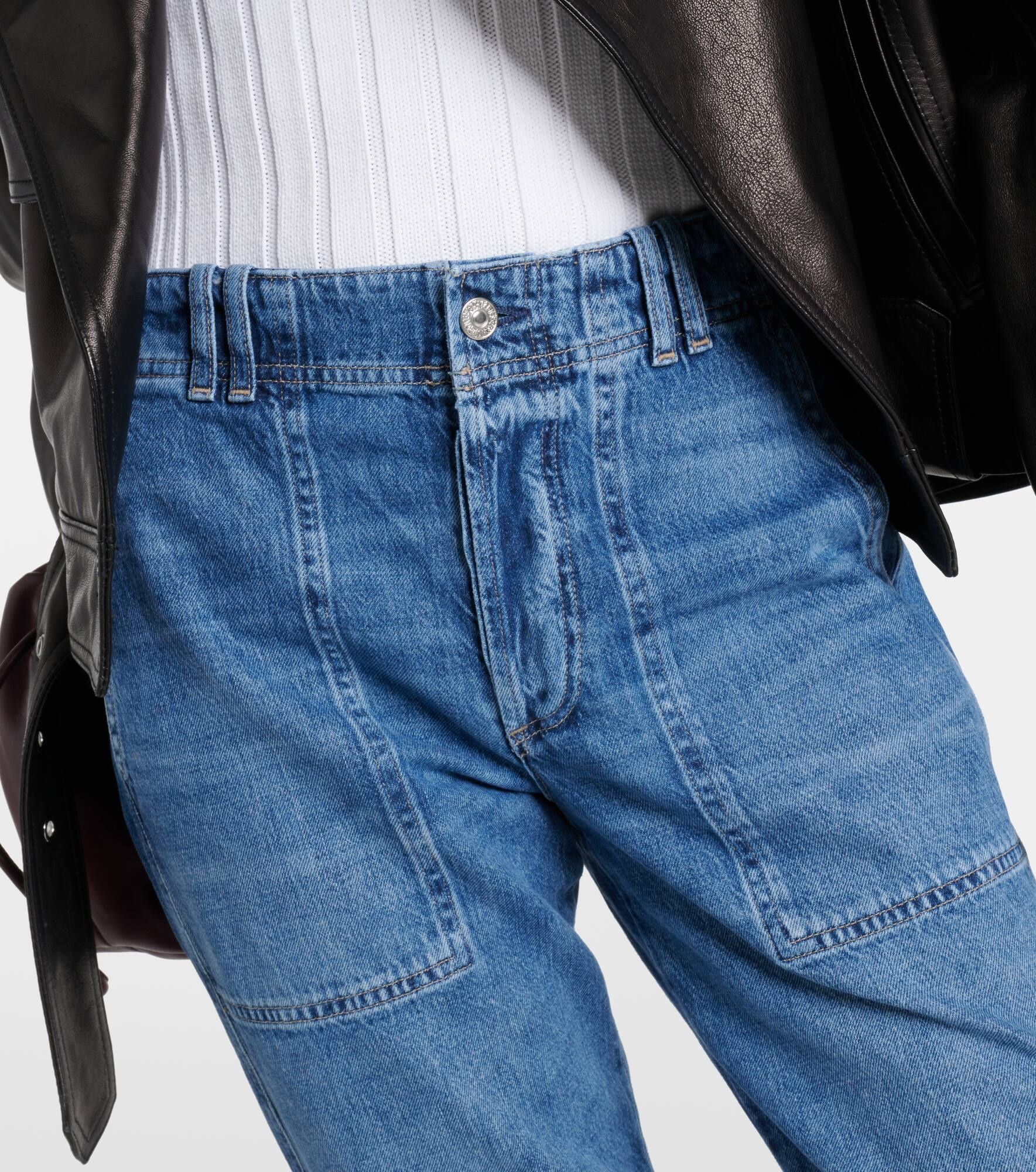 Agni mid-rise twill tapered pants - 4