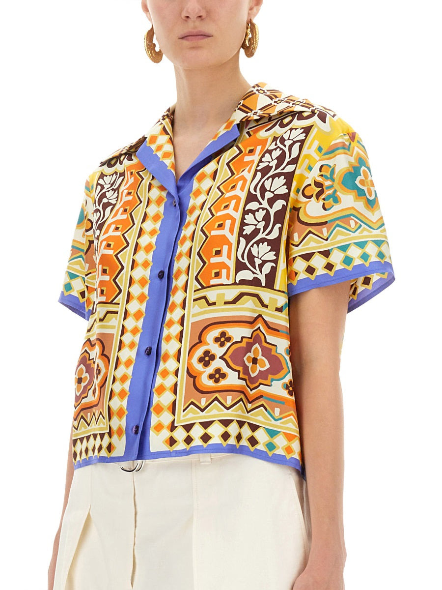 Printed Silk Shirt - 4