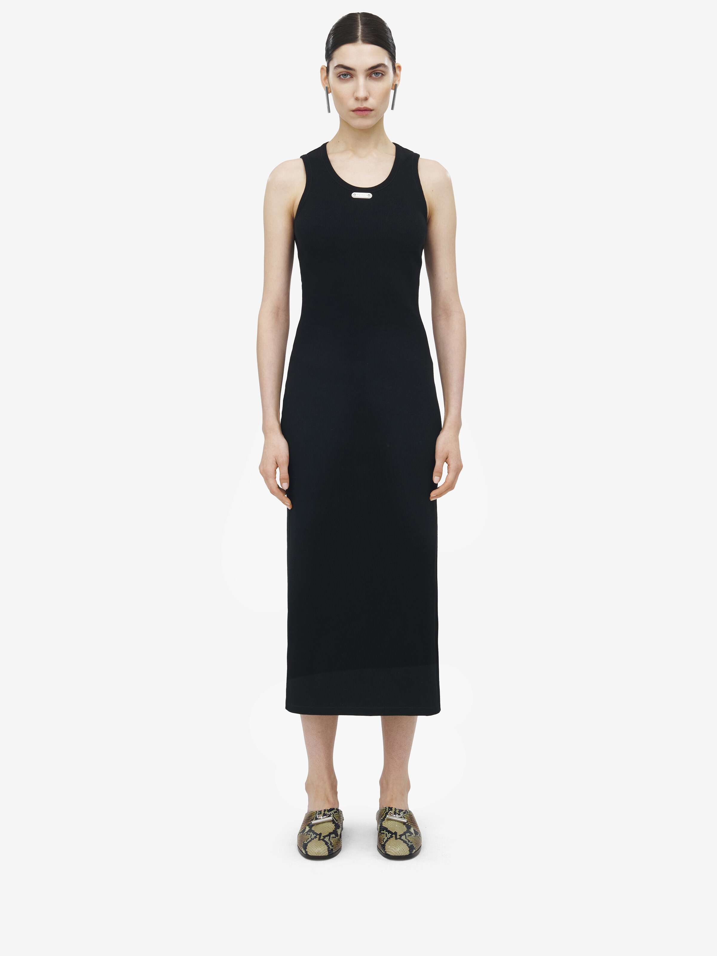 McQueen Placket Midi Dress - 2