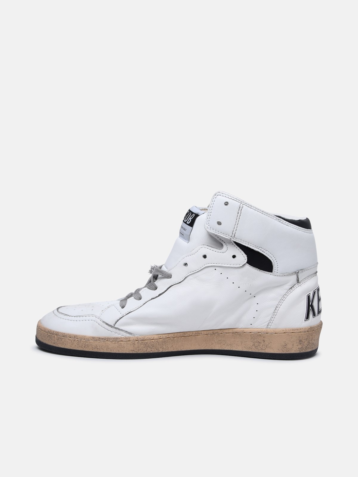 WHITE LEATHER SKY-STAR SNEAKERS - 3