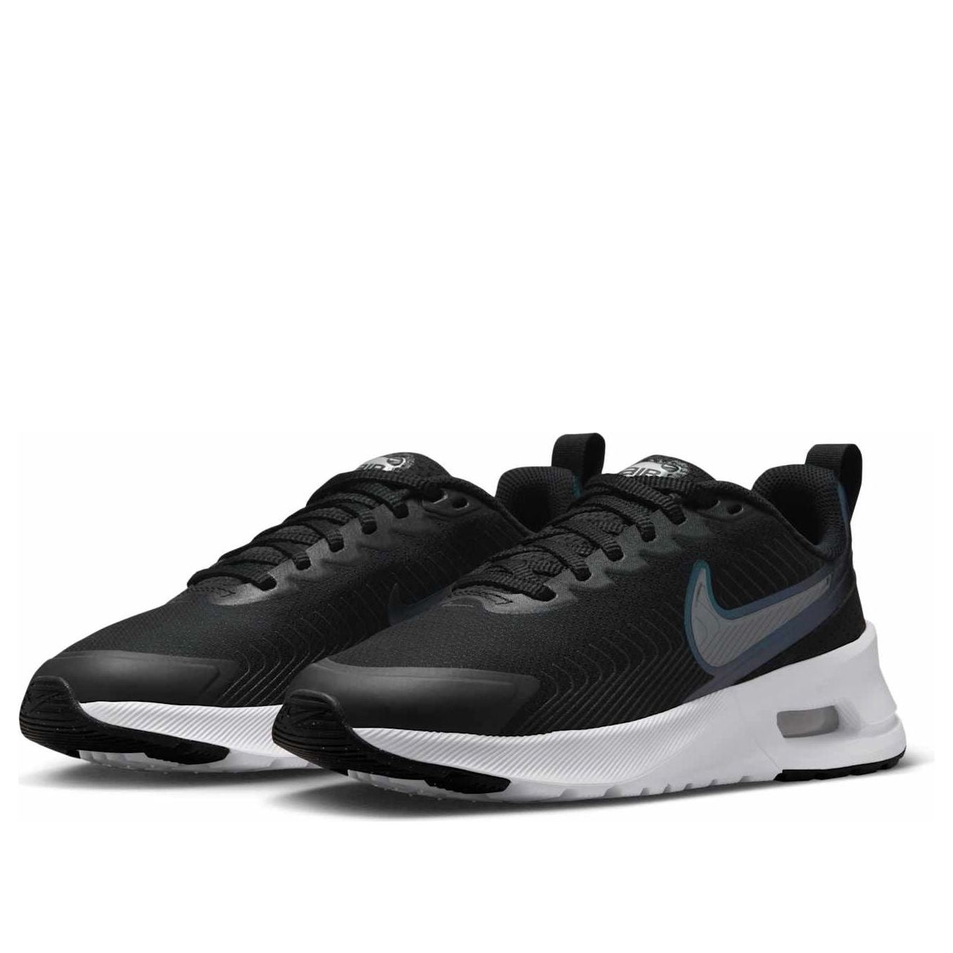 (WMNS) Nike Air Max Nuaxis 'Black White Metallic Silver Metallic Dark Grey' HF1233-003 - 3