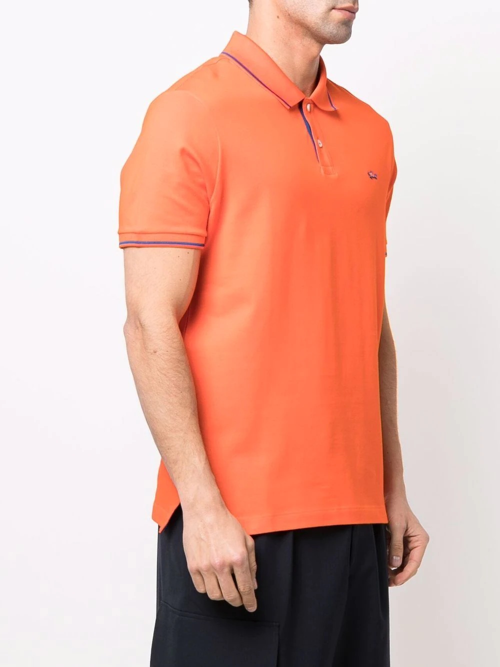 tipped cotton polo shirt - 3