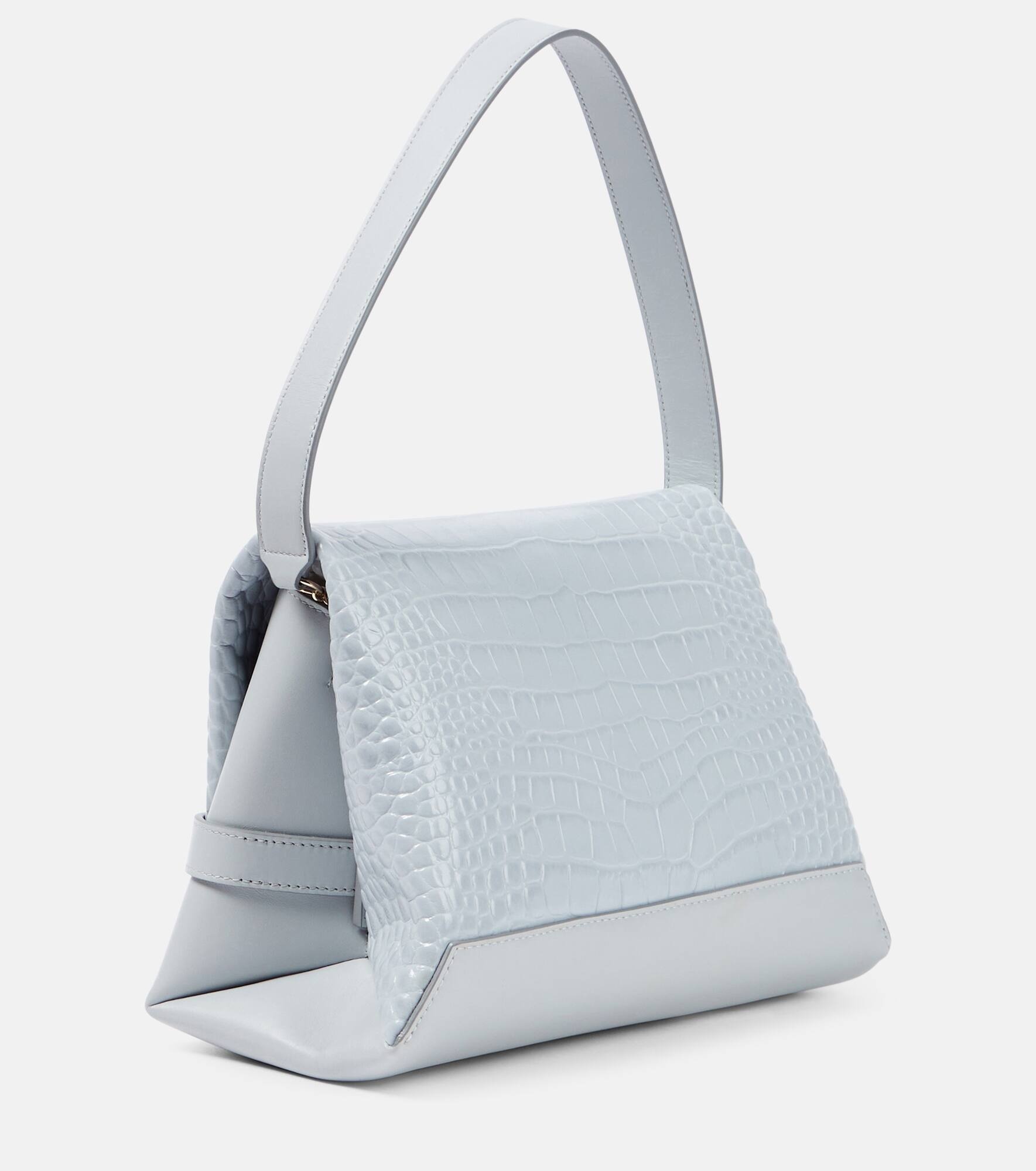Chain Pouch croc-effect leather shoulder bag - 4