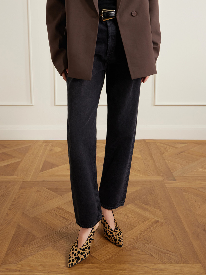 Aeyde Carla Leopard-print Calf Hair Pumps outlook