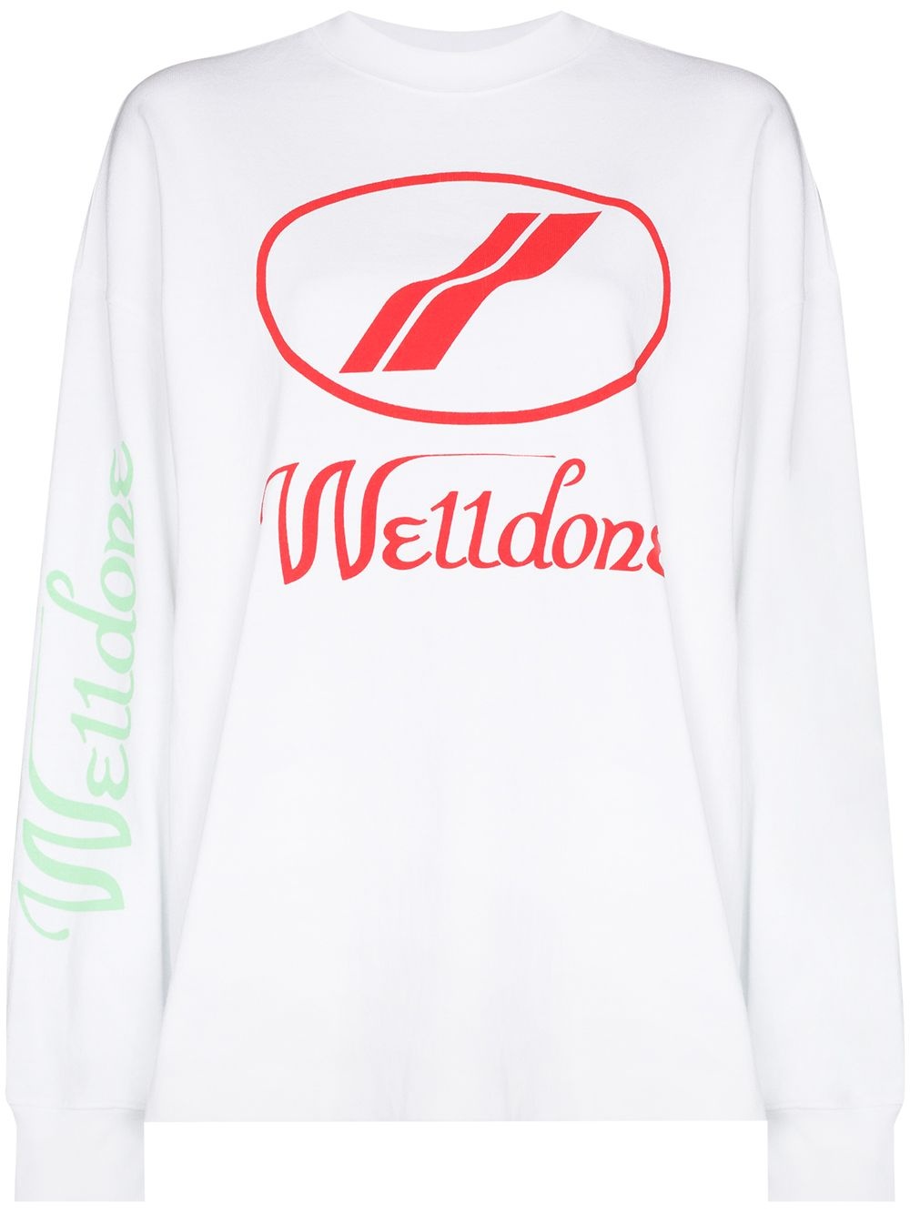 logo print sweatshirt - 1