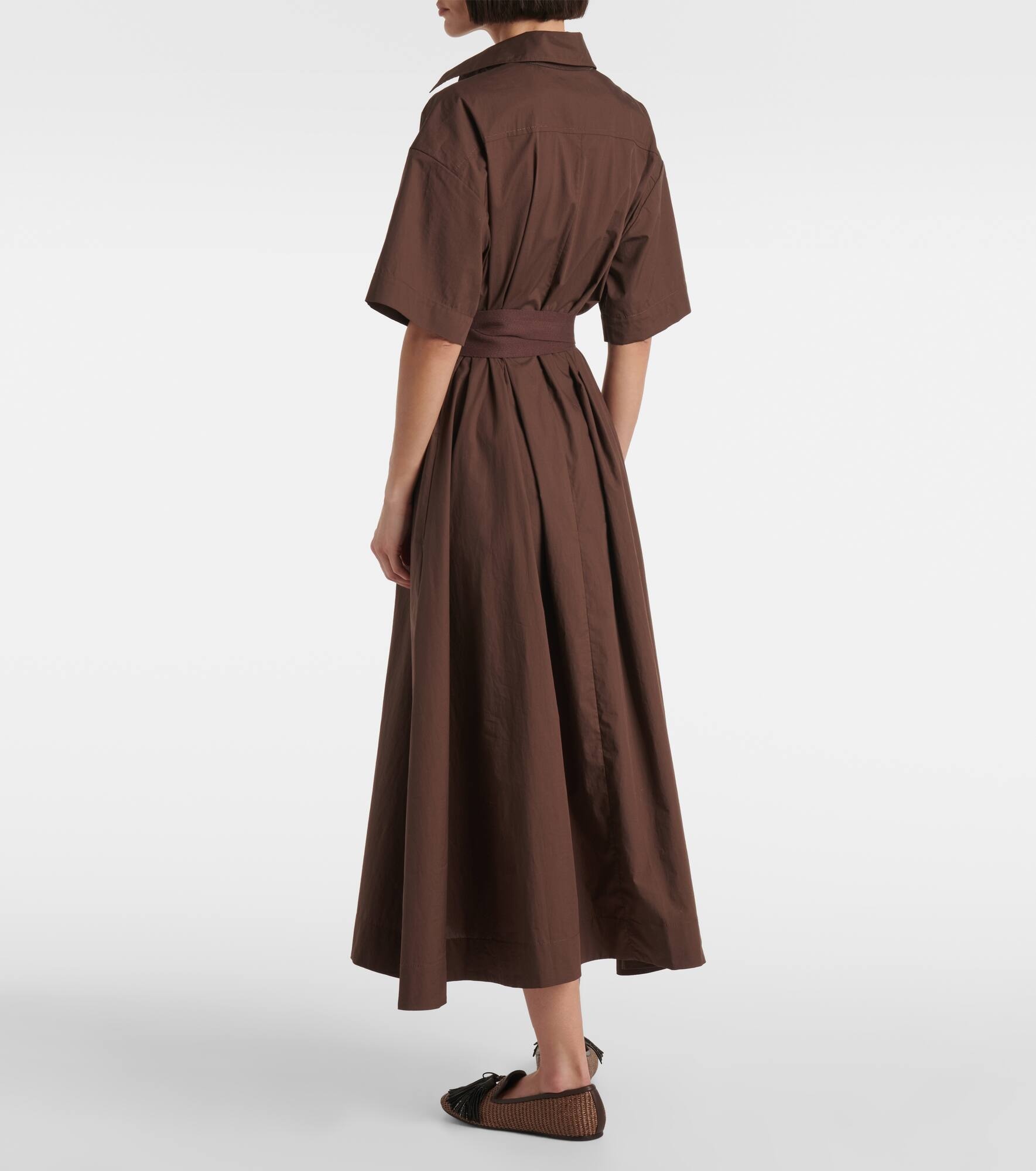 VIP【関税送料無料】希少 BRUNELLO CUCINELLI WRAP LINEN DRESS Brunello Cucinelli Belted cotton wrap dress | REVERSIBLE