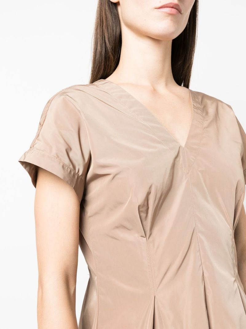 A-line short-sleeve dress - 5